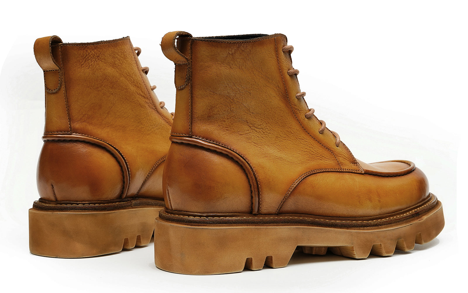 Men's Washed Crafted Soft Leather Oxfords Boots