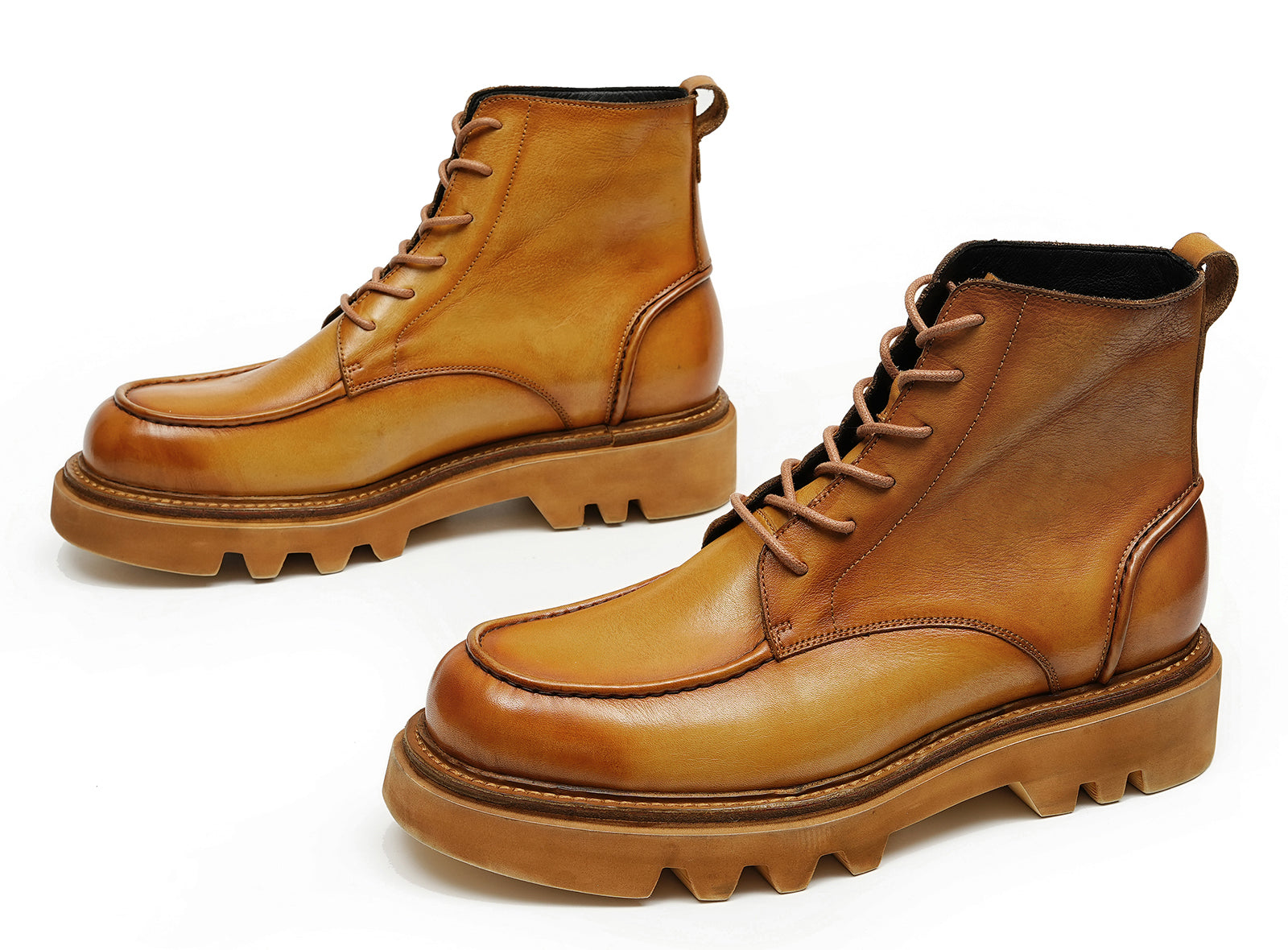 Men's Washed Crafted Soft Leather Oxfords Boots