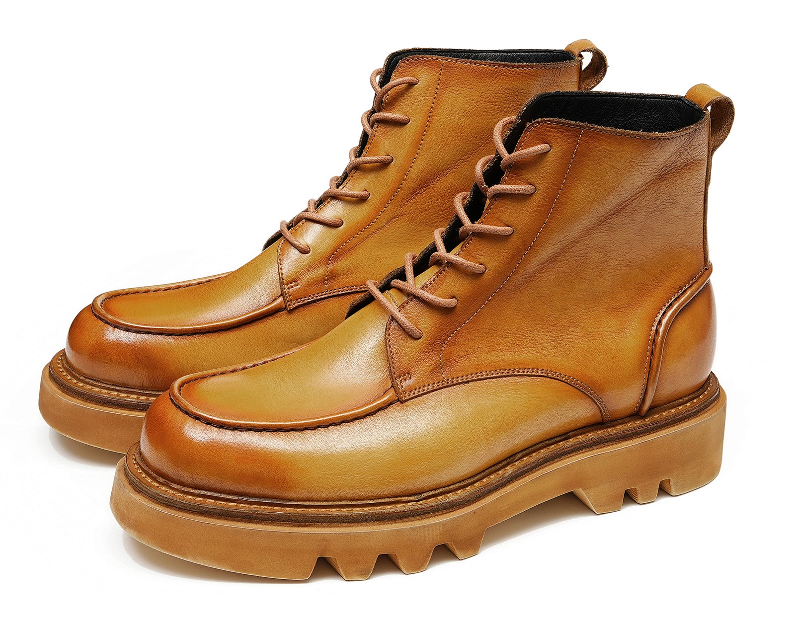 Men's Washed Crafted Soft Leather Oxfords Boots