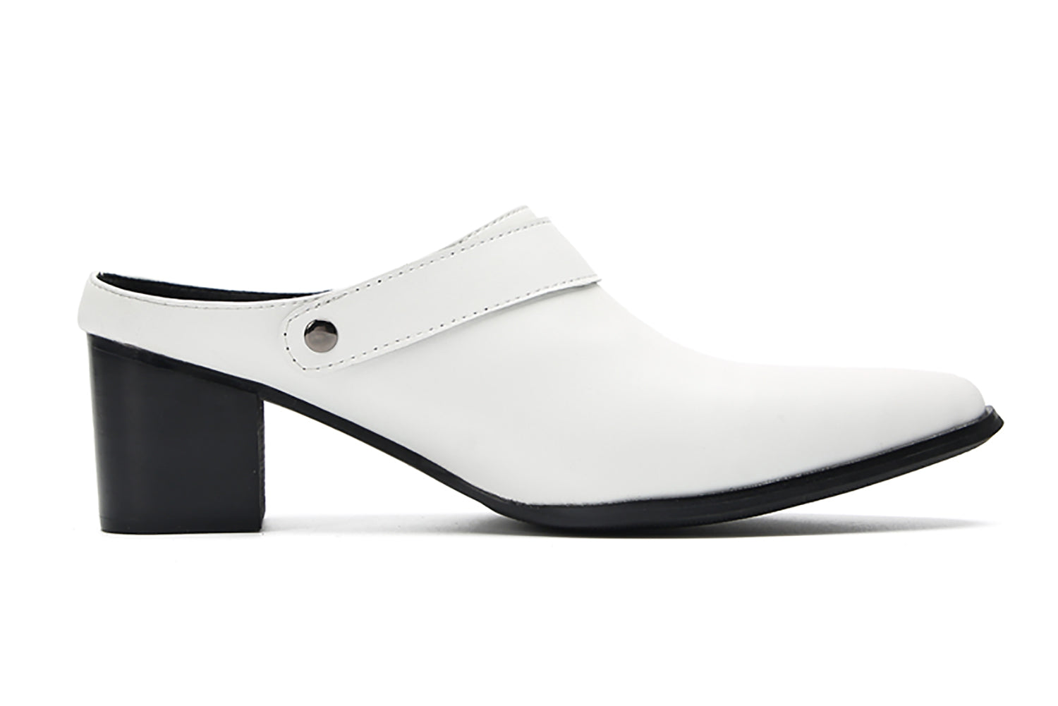 Men's High Heels Slippers Mules