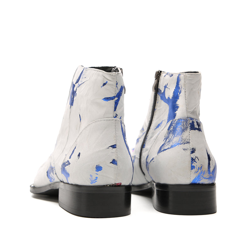 Men's Western Boots Novelty Beaded