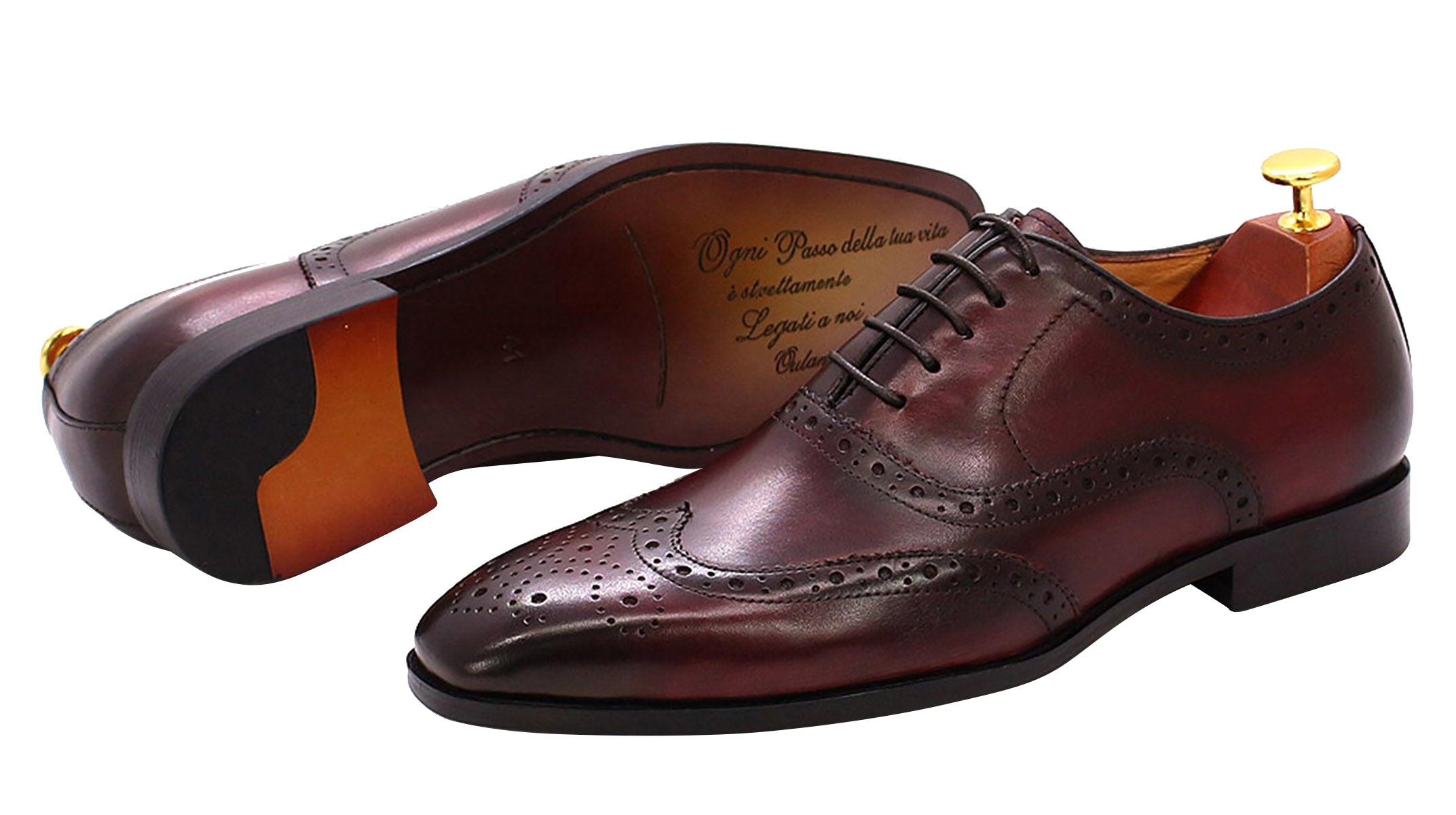 Vestido de hombre Oxfords formales con puntas de ala