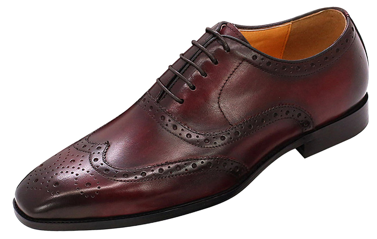 Wingtips Men's Dress Formal Wingtips Oxfords – Santimon
