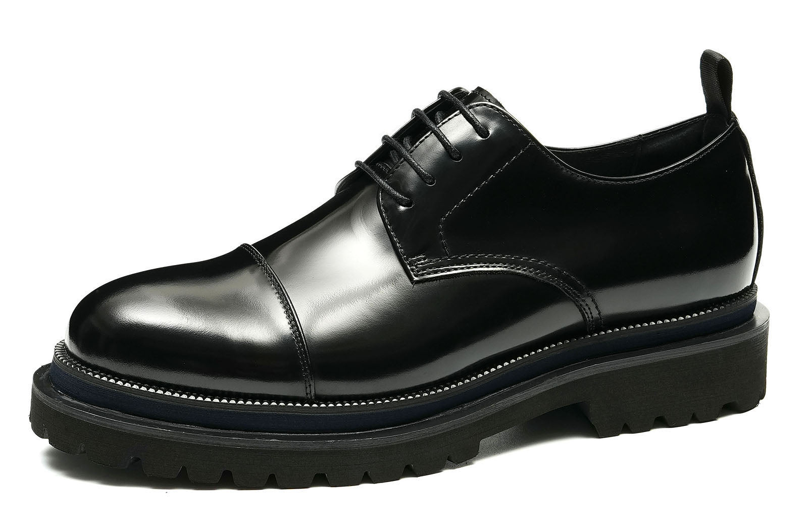 Men's Patent Leather Cap Toe Derby