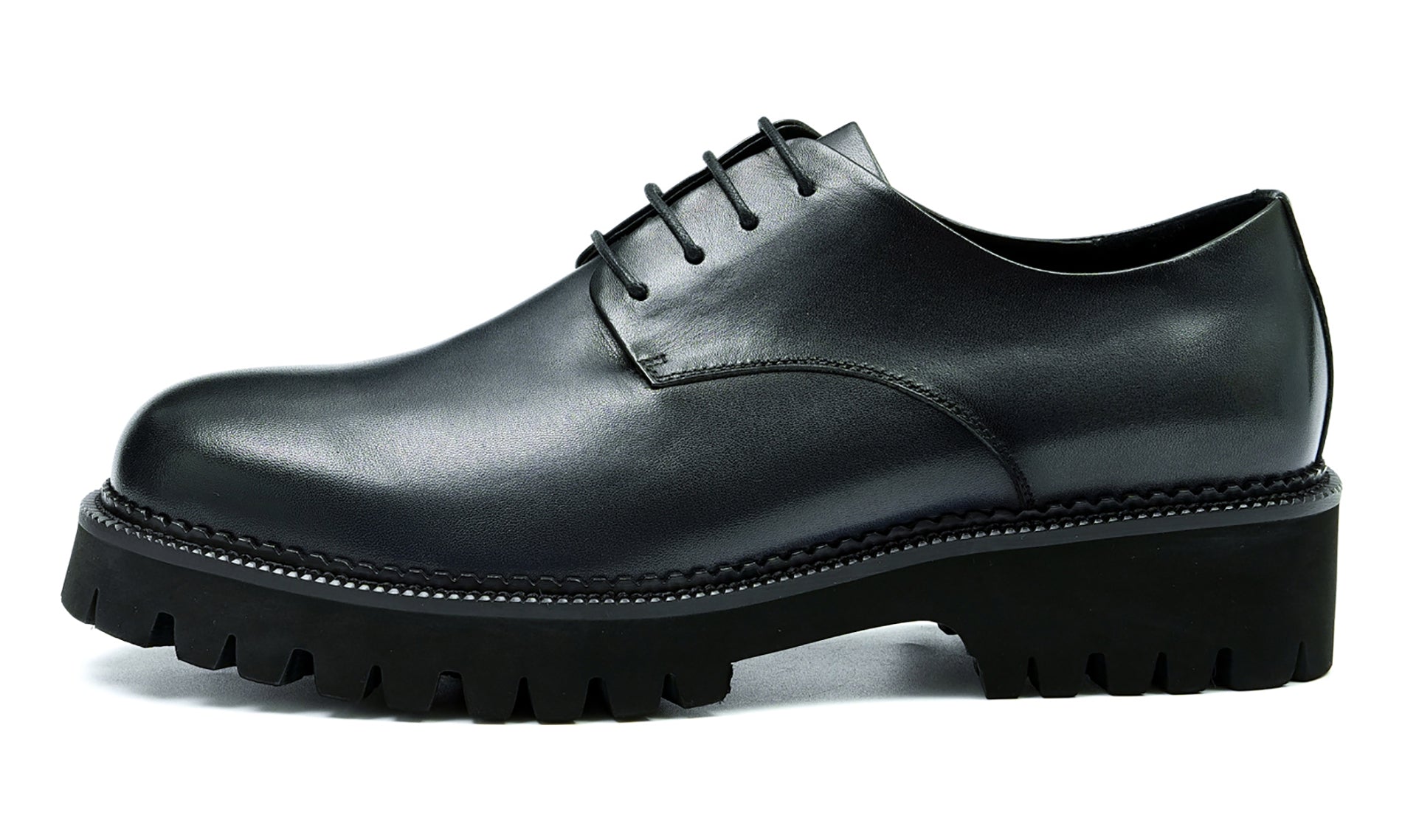 Men's Thick Sole Plain Toe Dress Derby