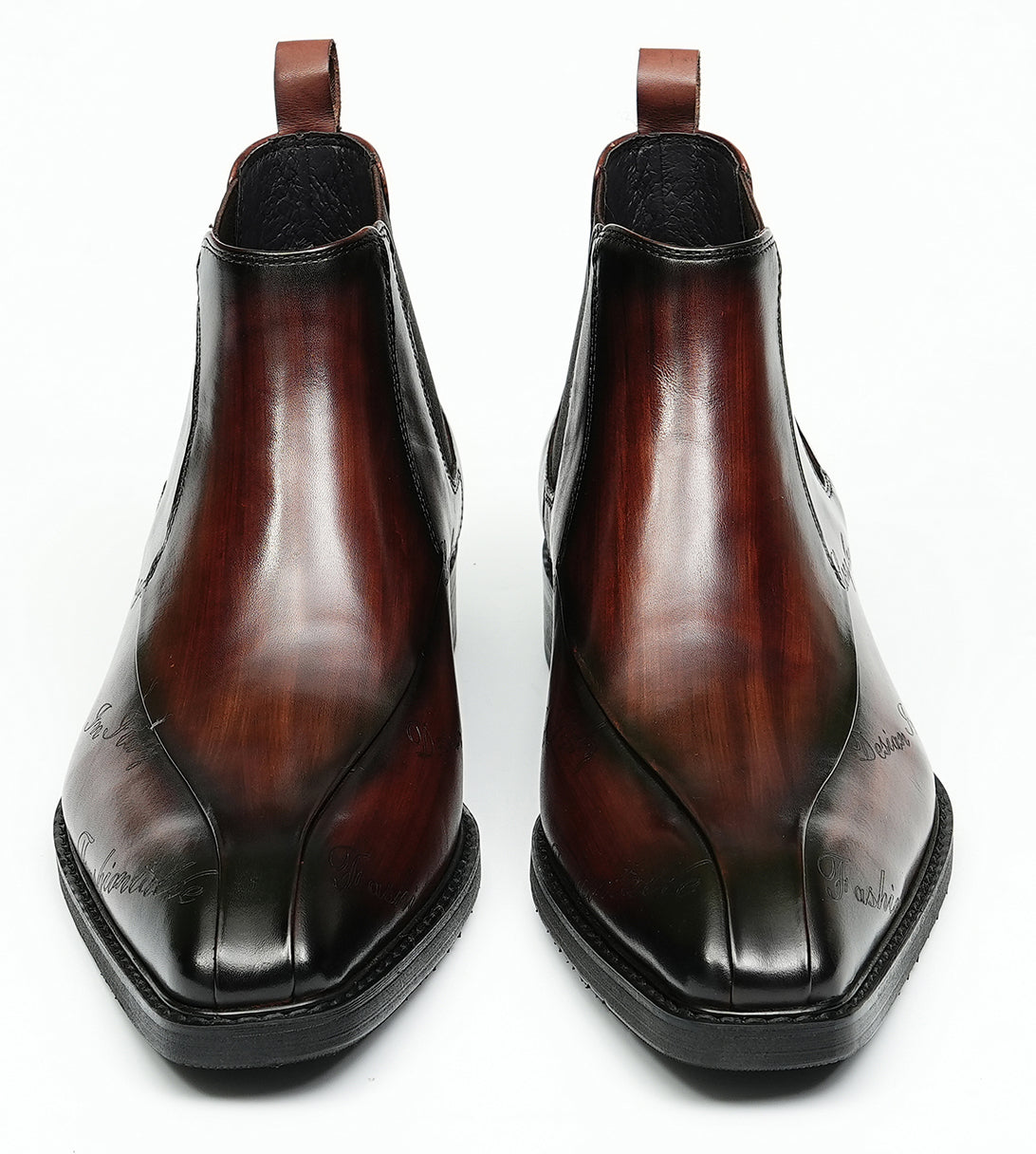 Men's Fashion Dress Formal Brogues Chelsea Boots