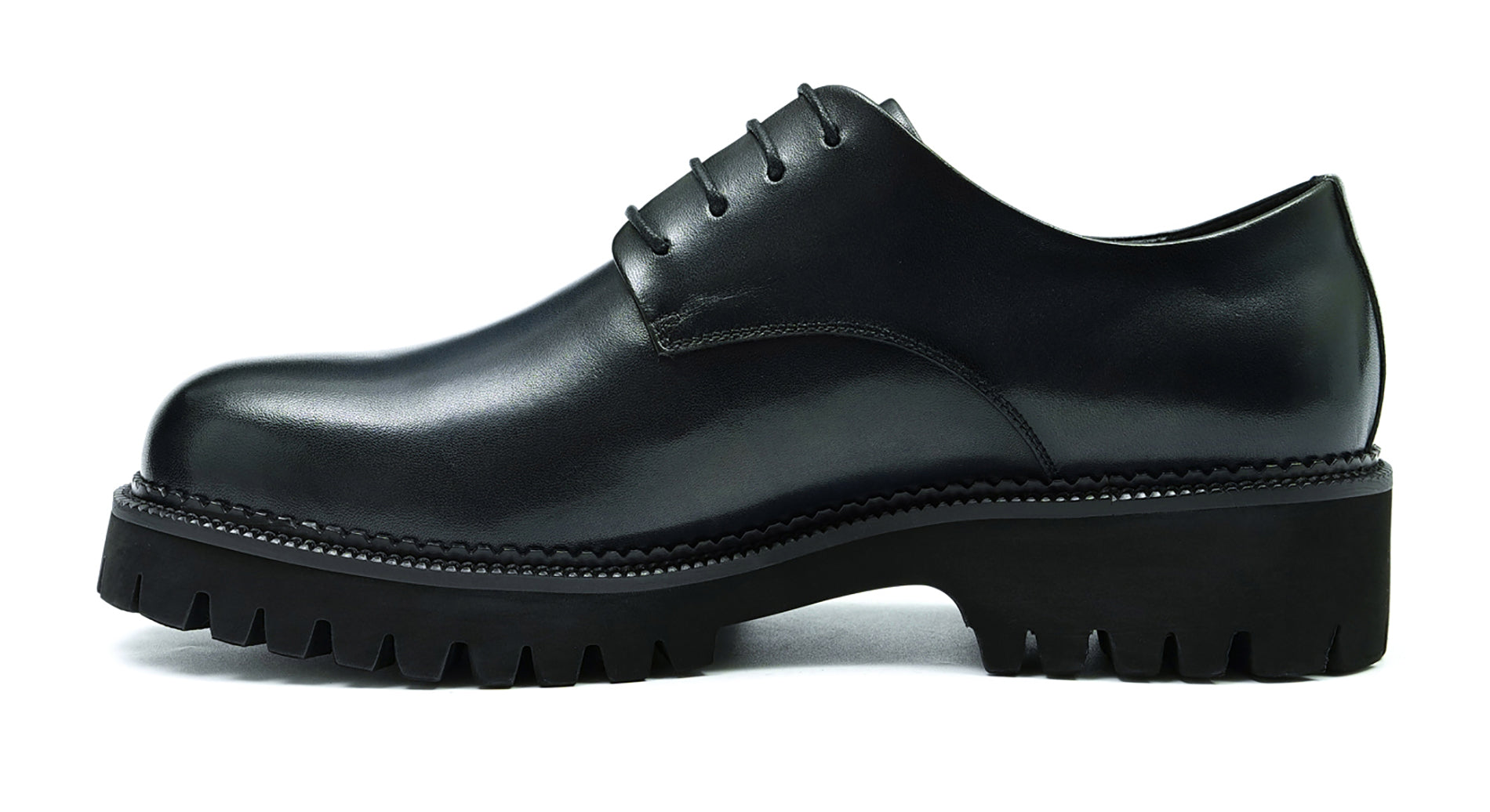 Men's Thick Sole Plain Toe Dress Derby