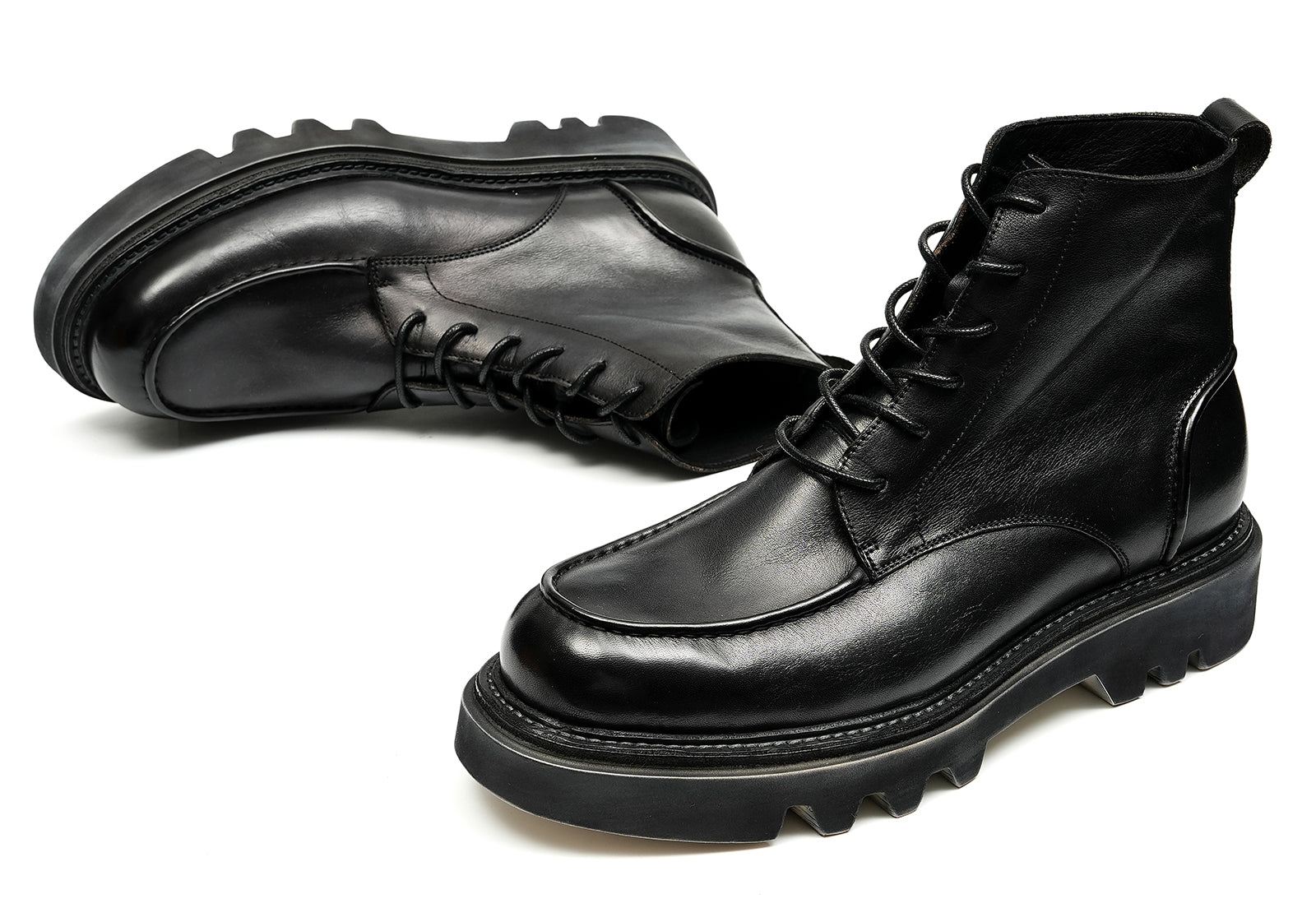 Men's Washed Crafted Soft Leather Oxfords Boots