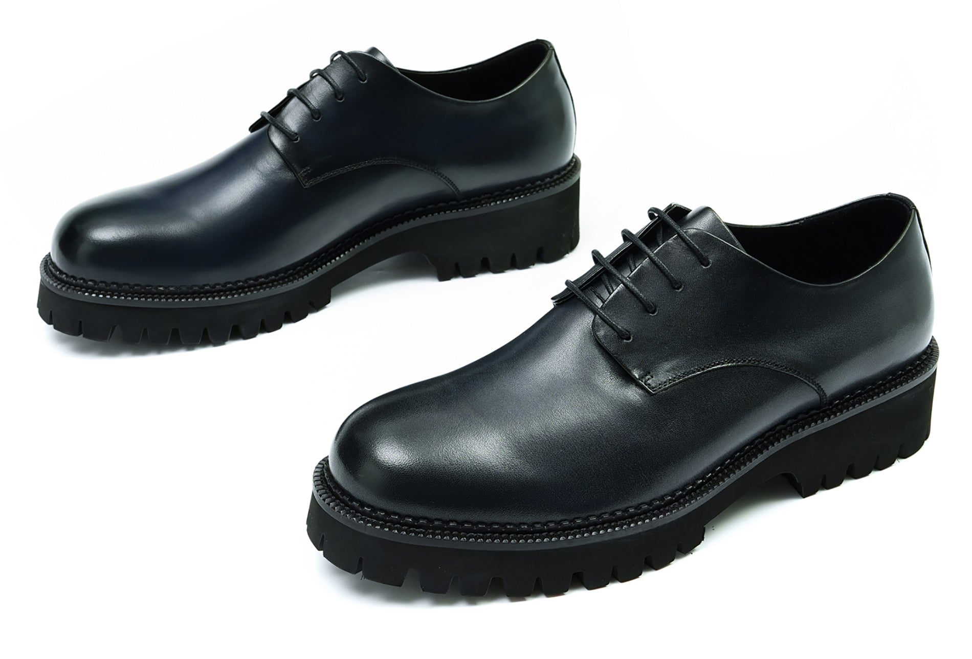 Men's Thick Sole Plain Toe Dress Derby