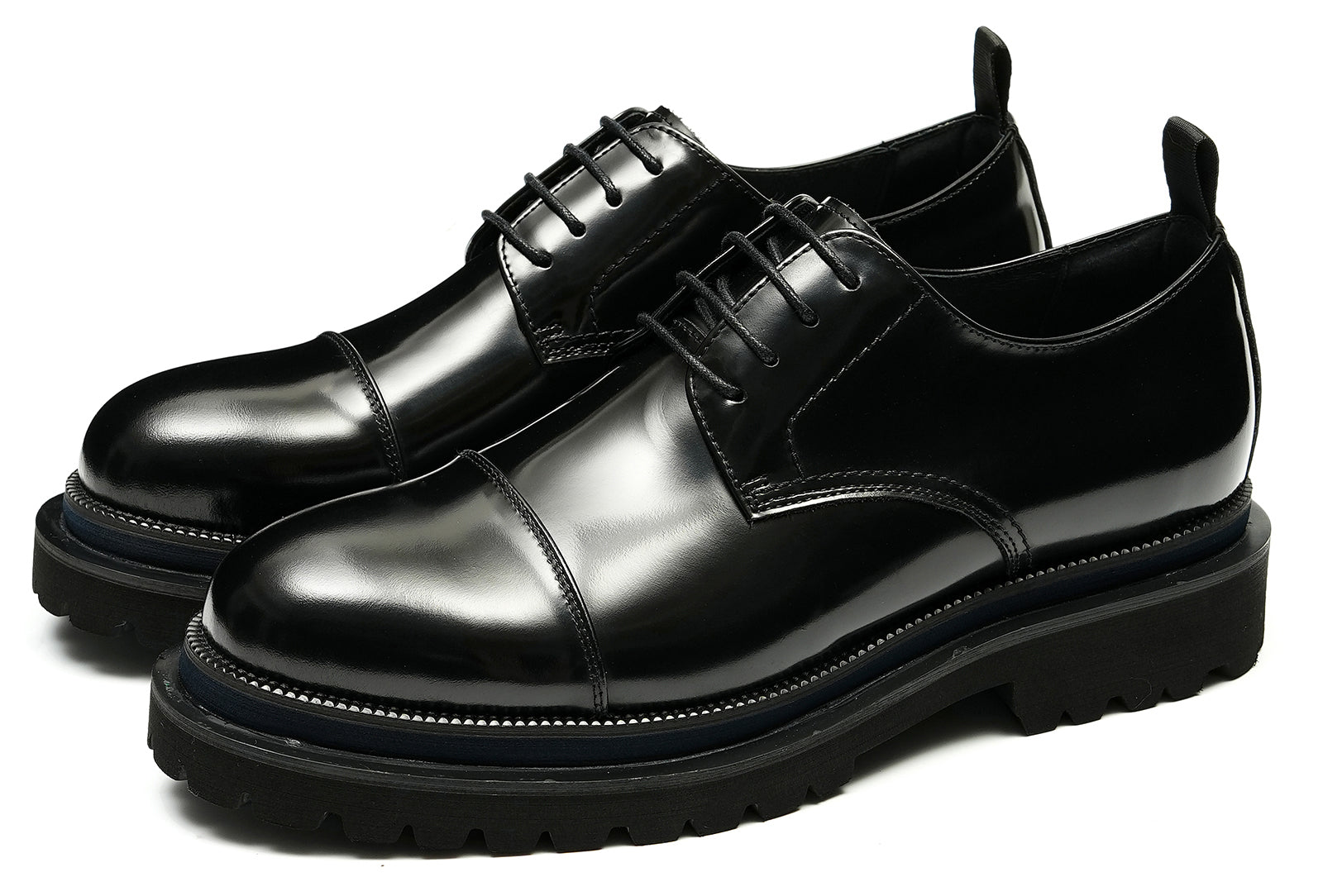 Men's Patent Leather Cap Toe Derby