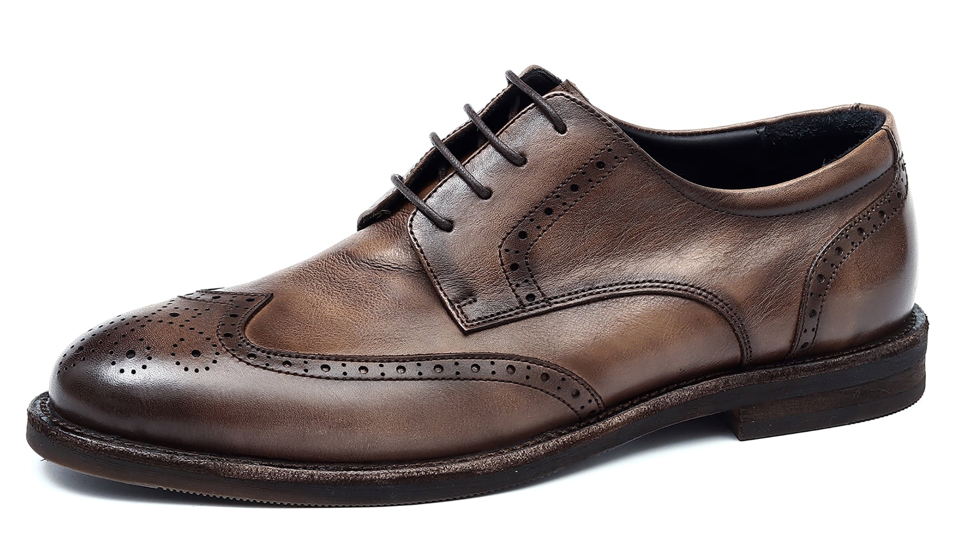 Men's Longwing Wingtip Brogues Debry