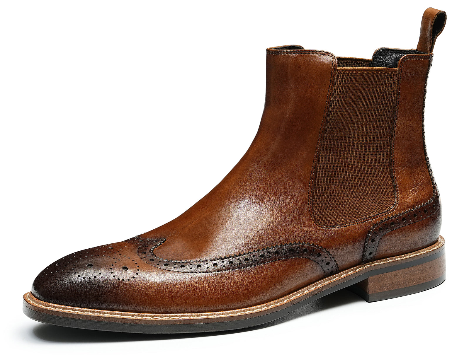 Men's Handmade Dress Wingtips Brogues Chelsea Boots