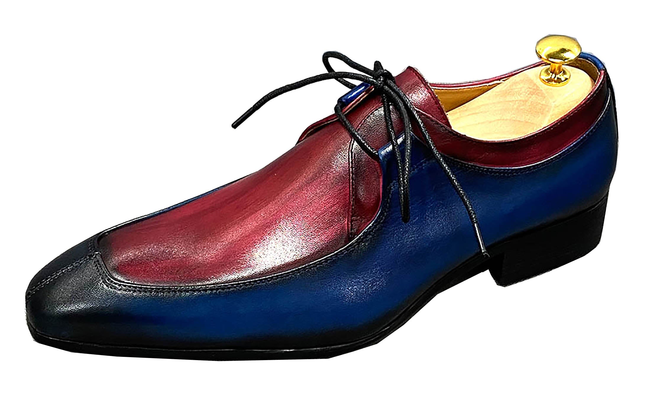 Men's Handmade Dress Formal Plain Toe Derby