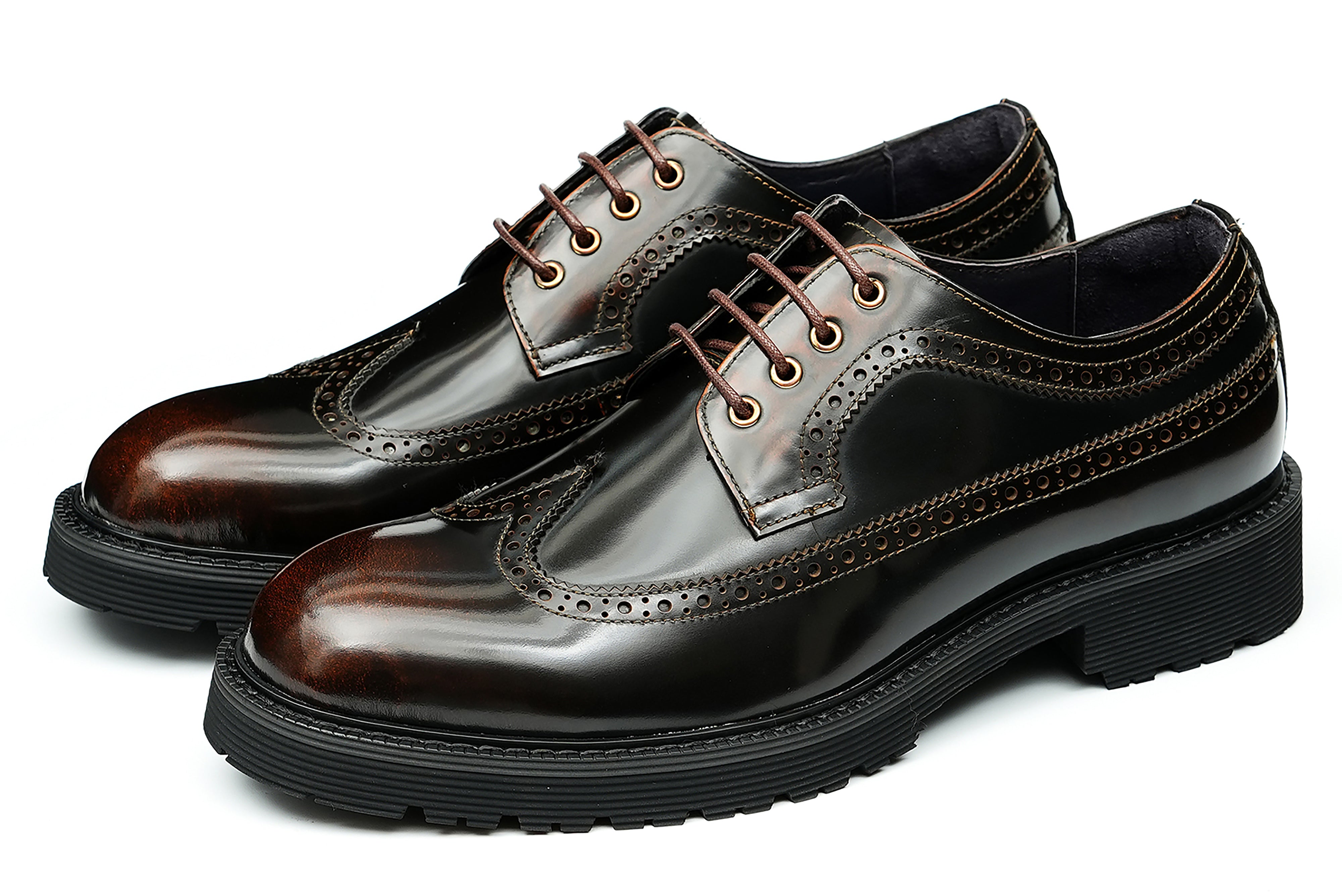 Men's Classic Dress Wingtip Brogues Derby