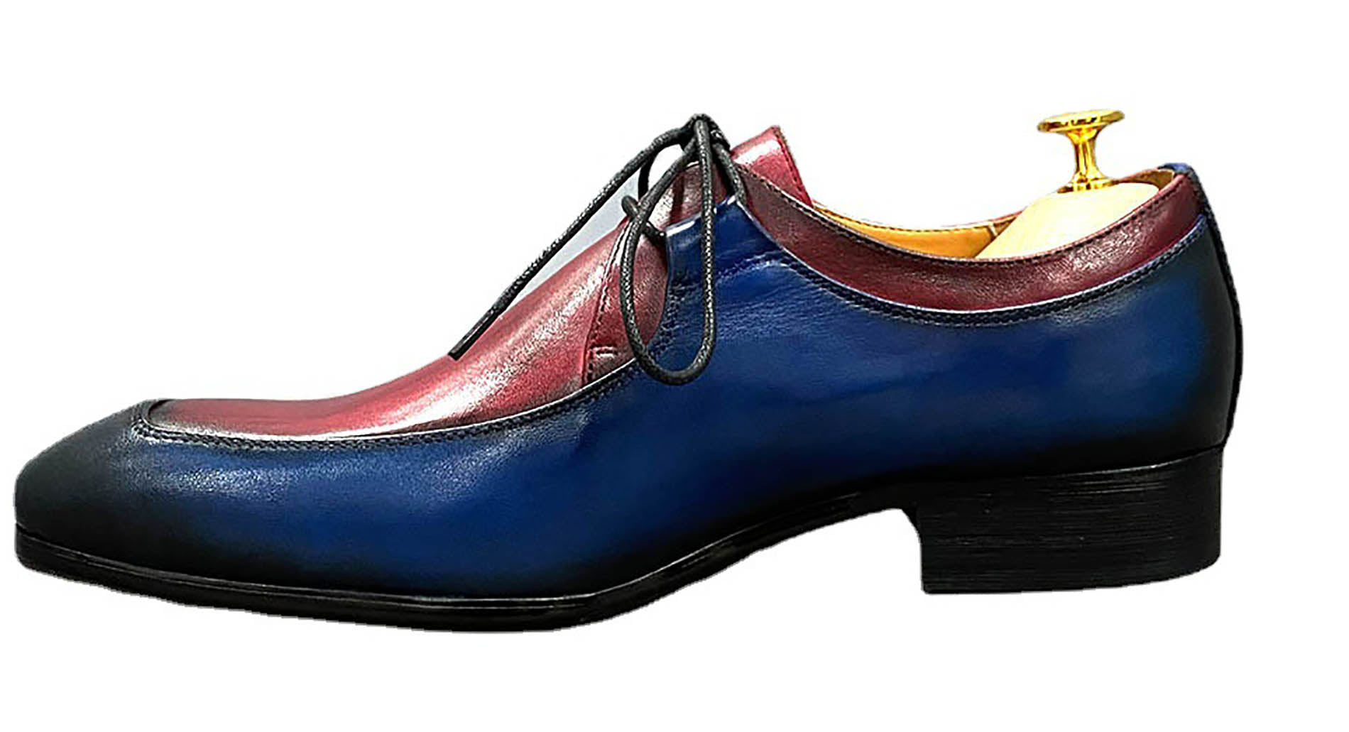 Men's Handmade Dress Formal Plain Toe Derby