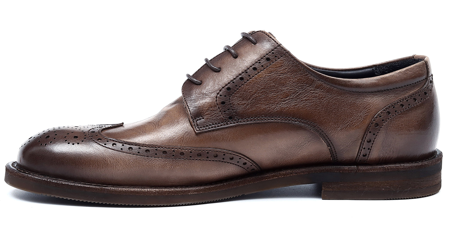 Men's Longwing Wingtip Brogues Debry
