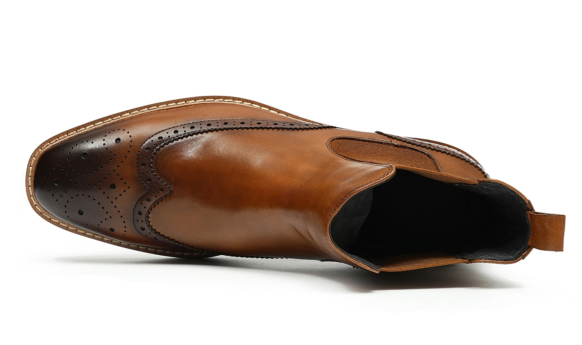 Men's Handmade Dress Wingtips Brogues Chelsea Boots