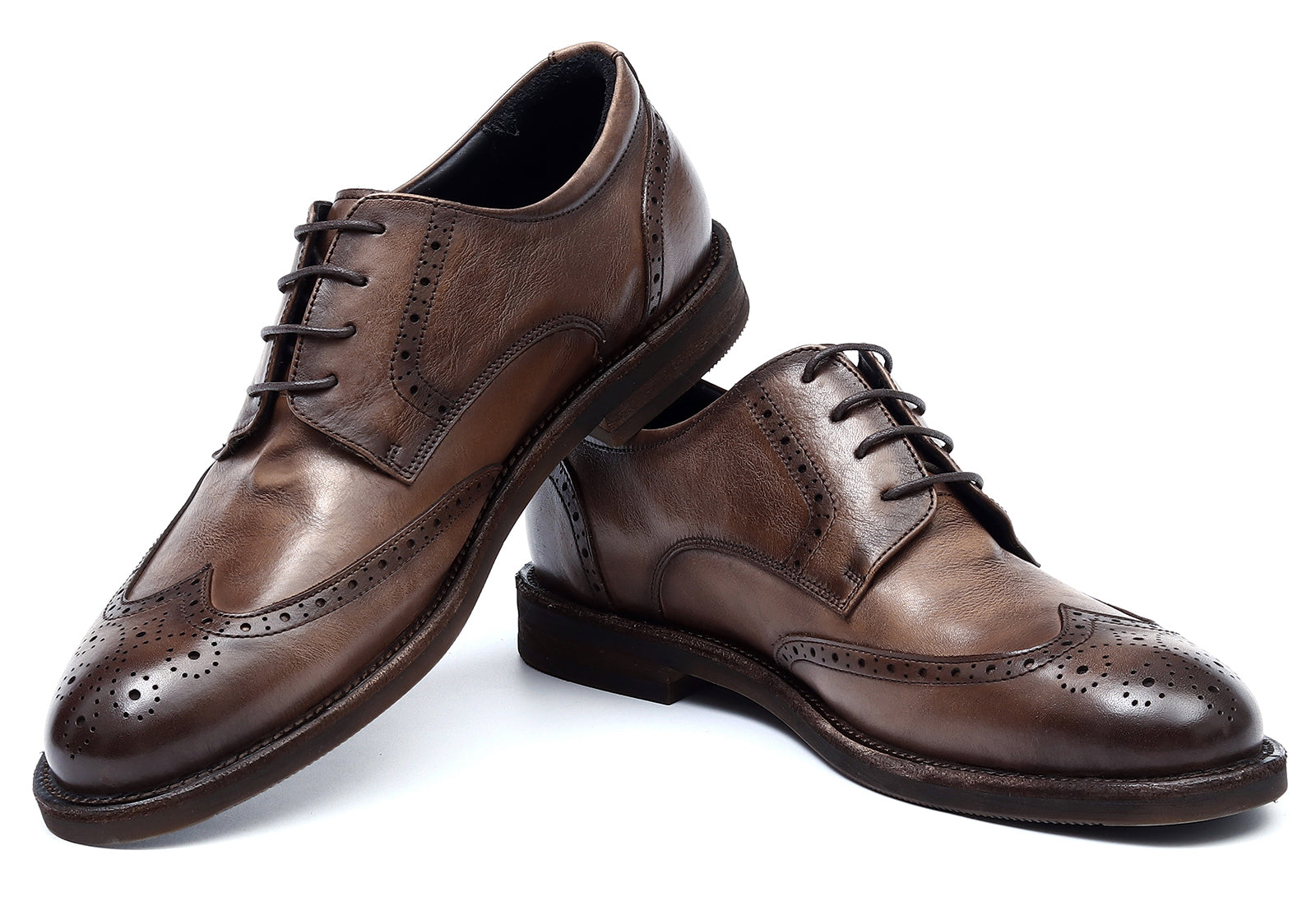 Men's Longwing Wingtip Brogues Debry