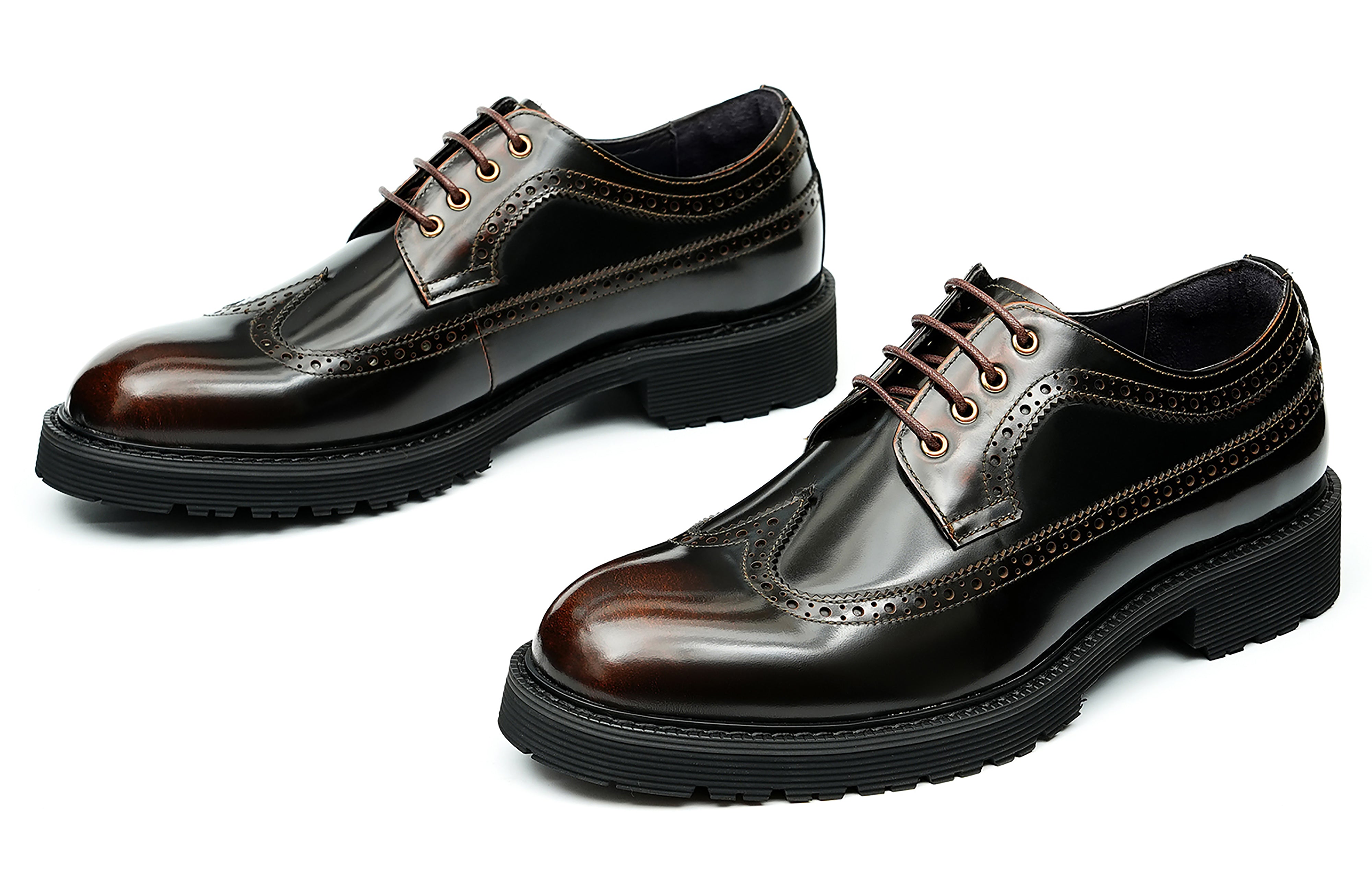 Men's Classic Dress Wingtip Brogues Derby