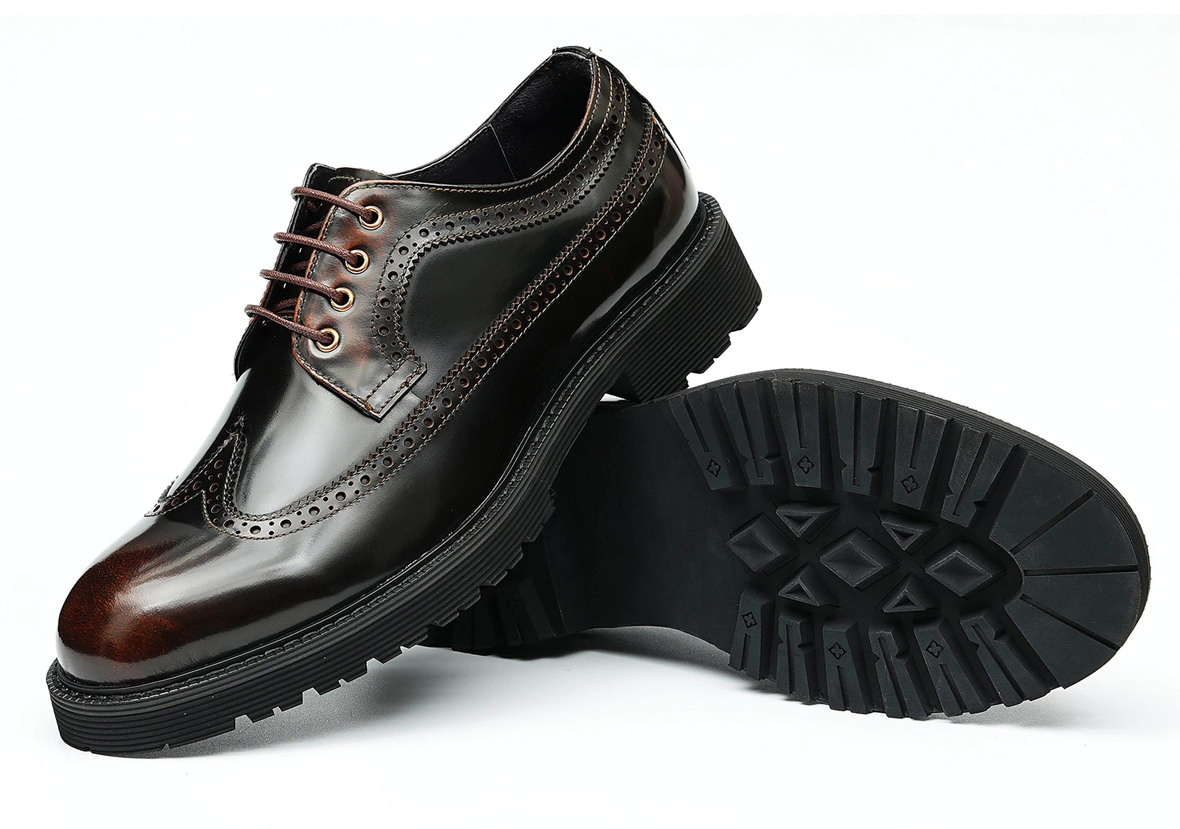 Men's Classic Dress Wingtip Brogues Derby
