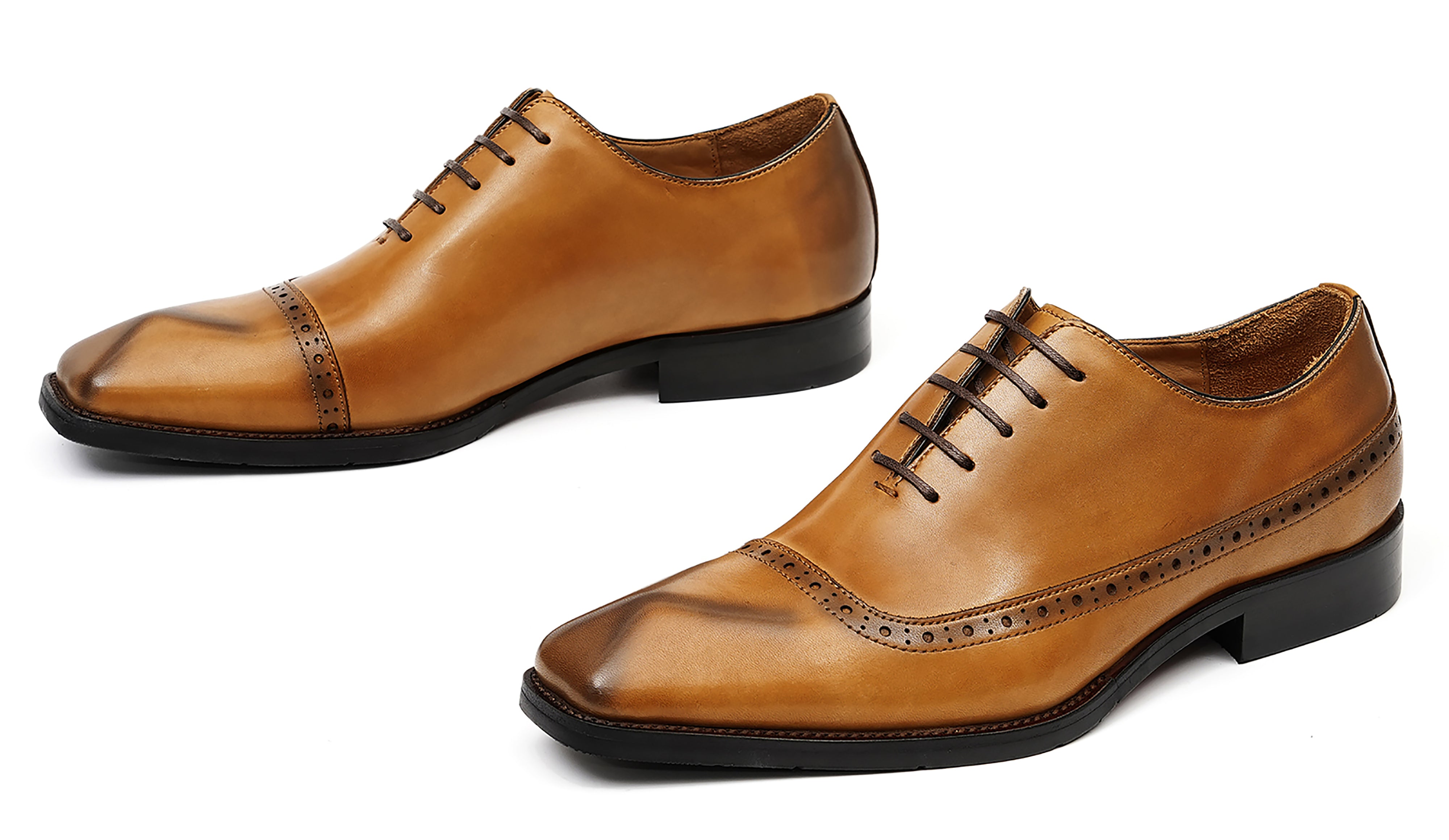Men's Plain Toe Dress Brogues Oxfords