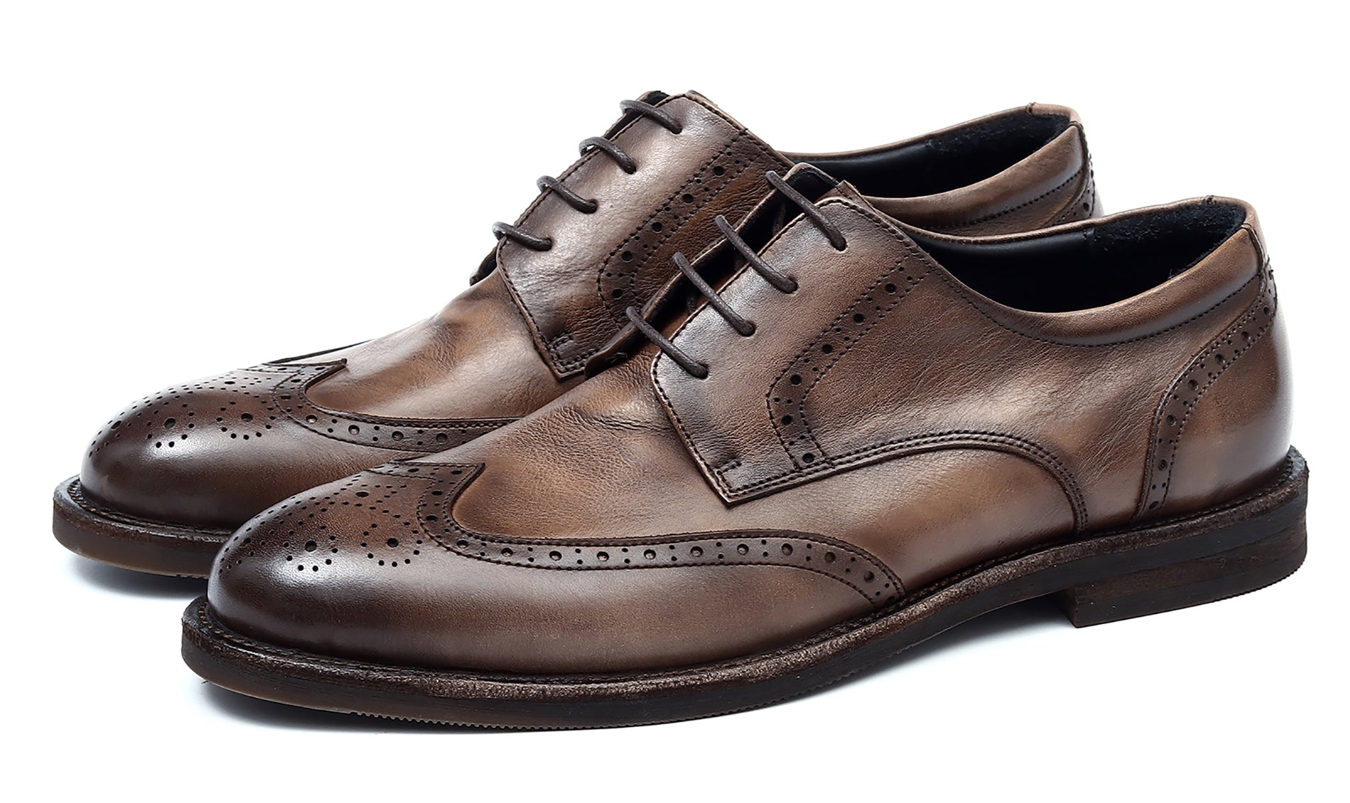 Men's Longwing Wingtip Brogues Debry