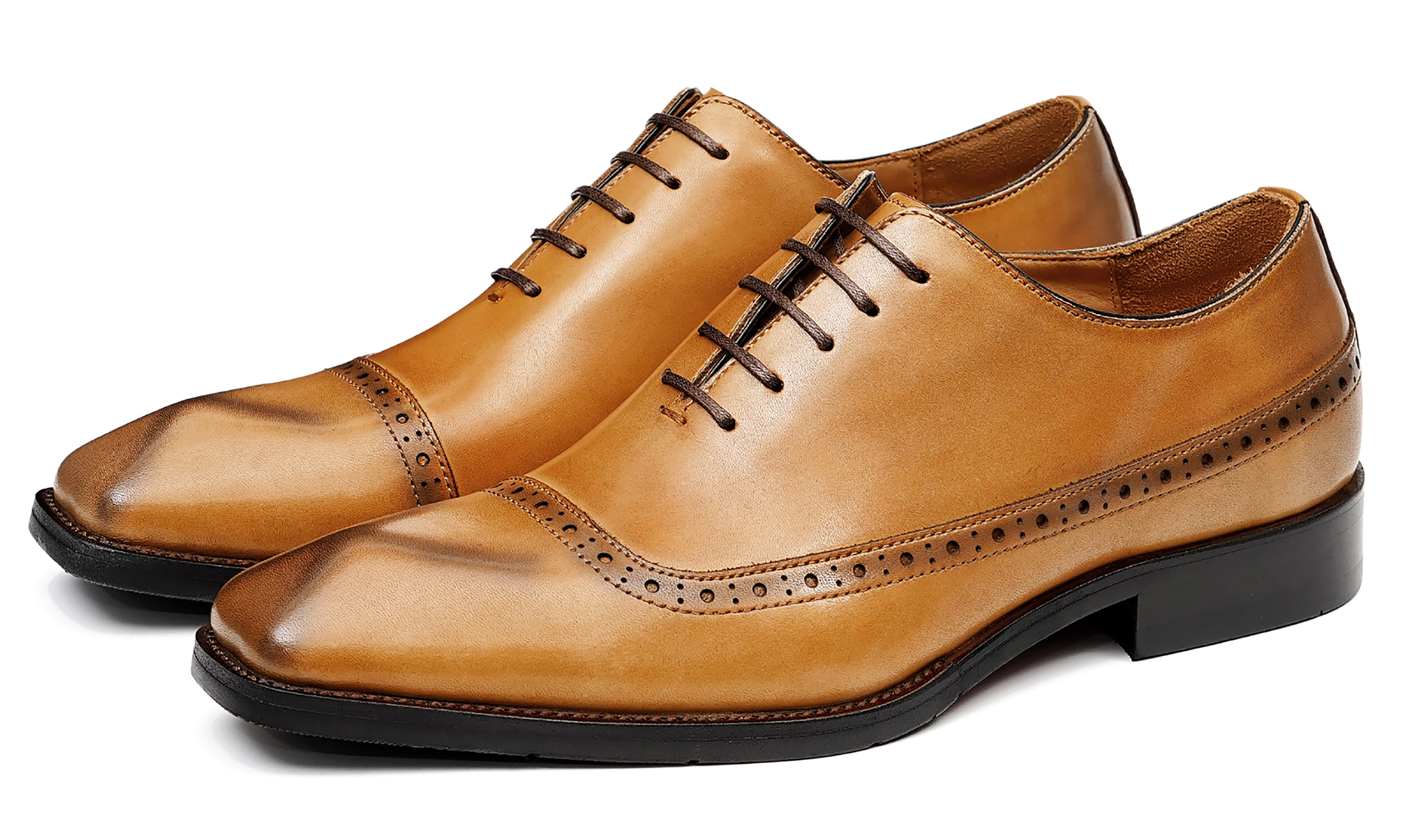 Men's Plain Toe Dress Brogues Oxfords