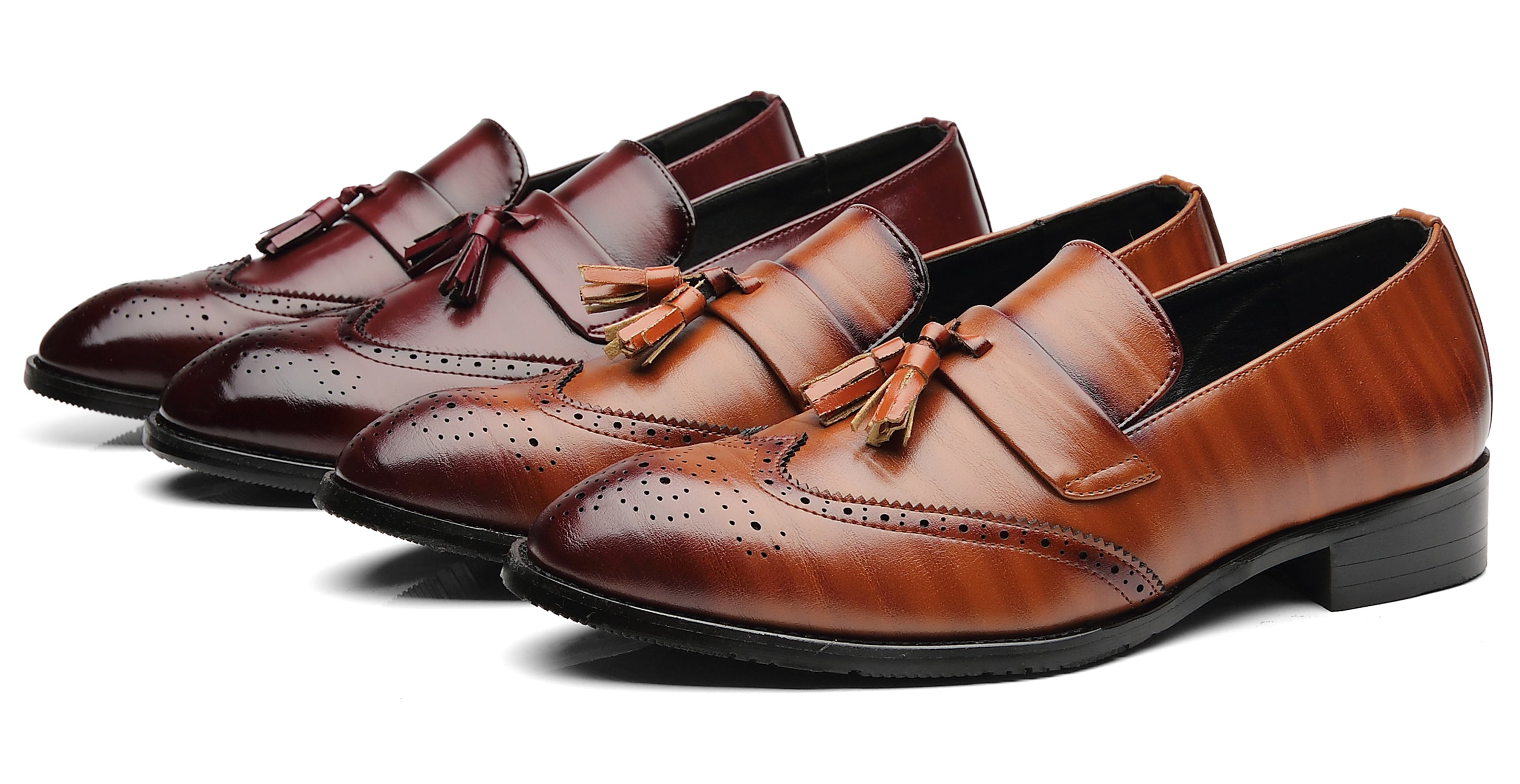 Men's Wingtip Smoking Loafers
