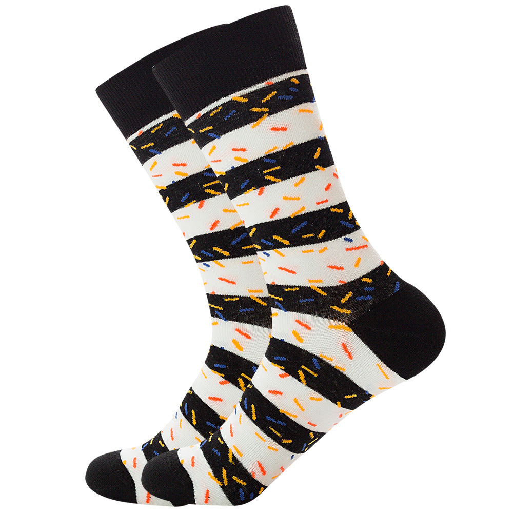 Juego de 1 par de calcetines de algodón Stripe Series