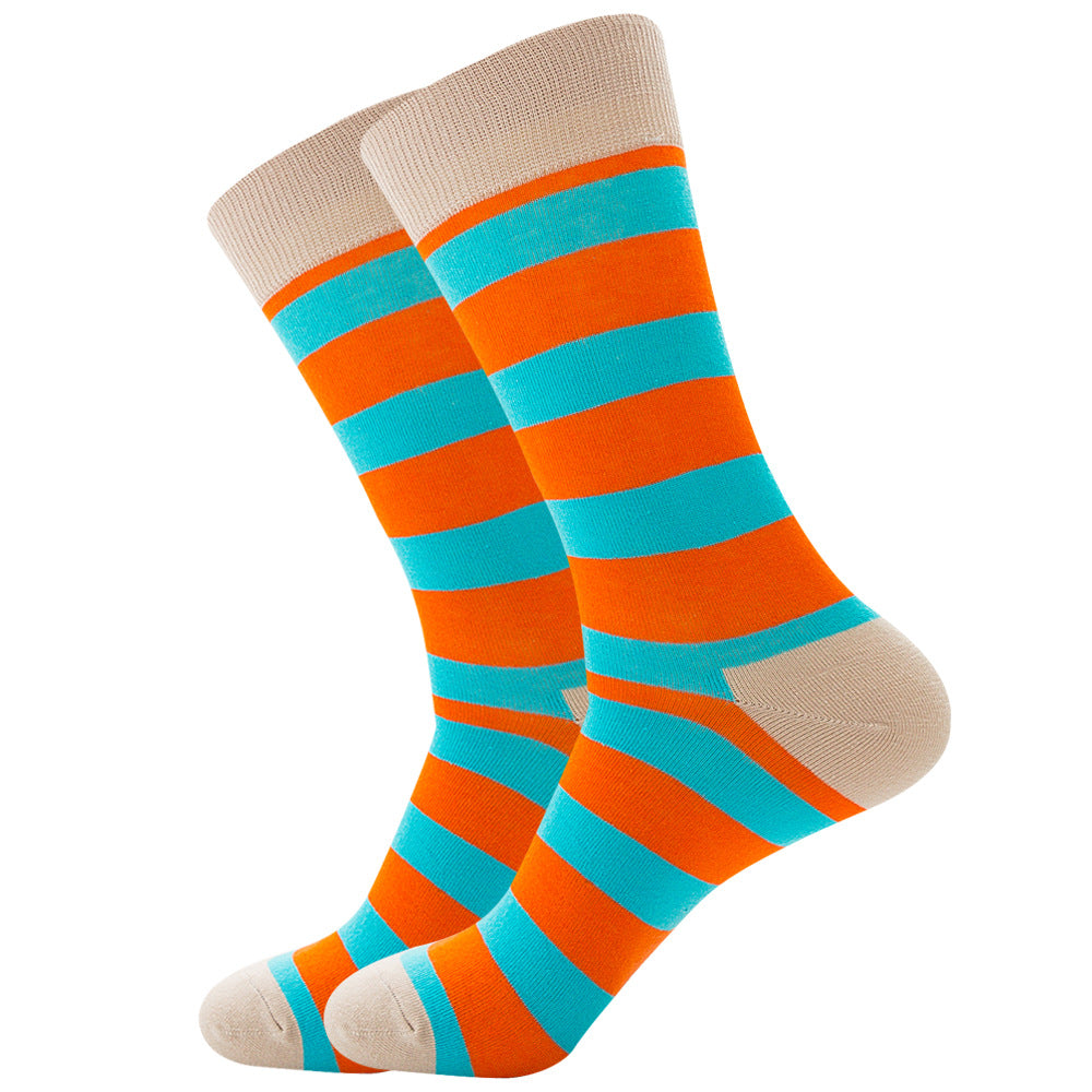 Juego de 1 par de calcetines de algodón Stripe Series