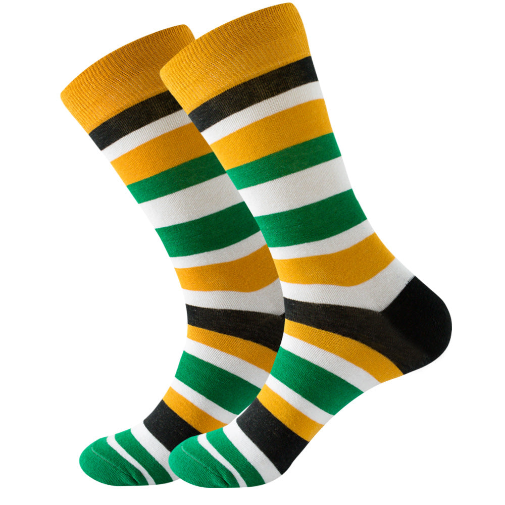 Juego de 1 par de calcetines de algodón Stripe Series