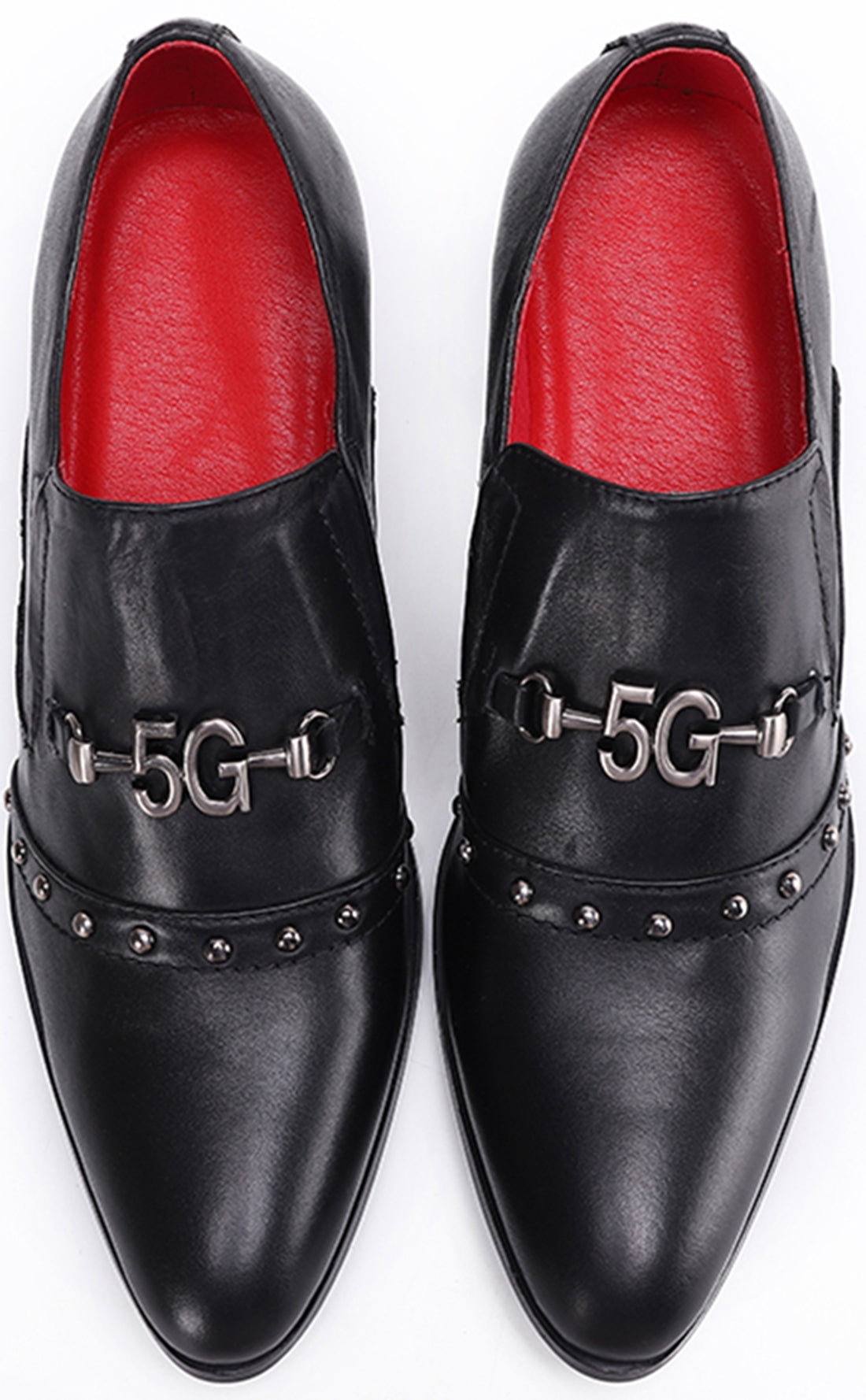 Zapatos de salón de ópera de piel con tacón cubano para hombre