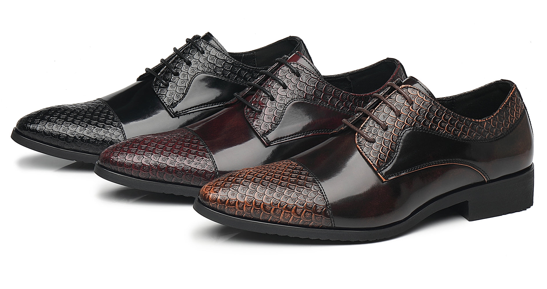 Zapatos Derby de negocios compuestos para hombre