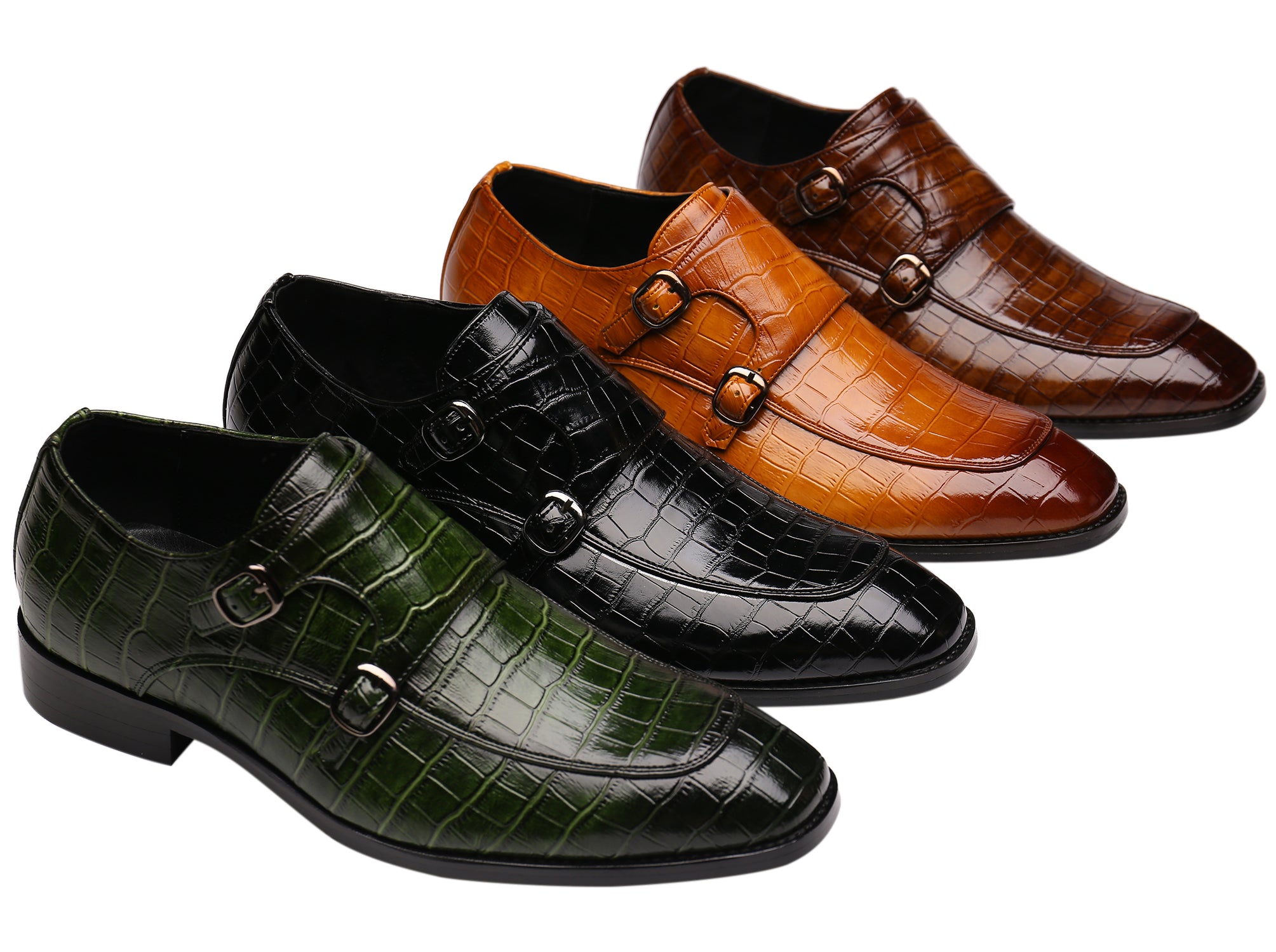 Men's Double Monk Strap Loafers