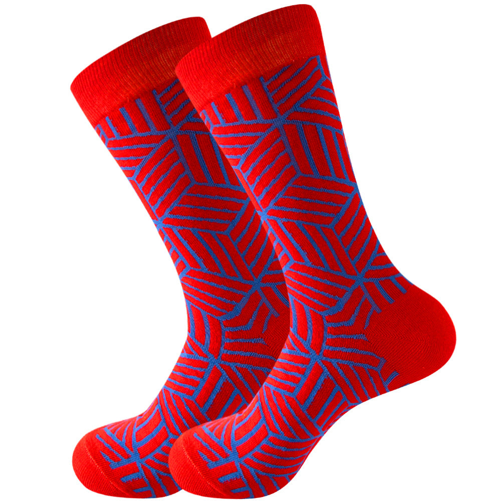 Juego de 1 par de calcetines de algodón de colores