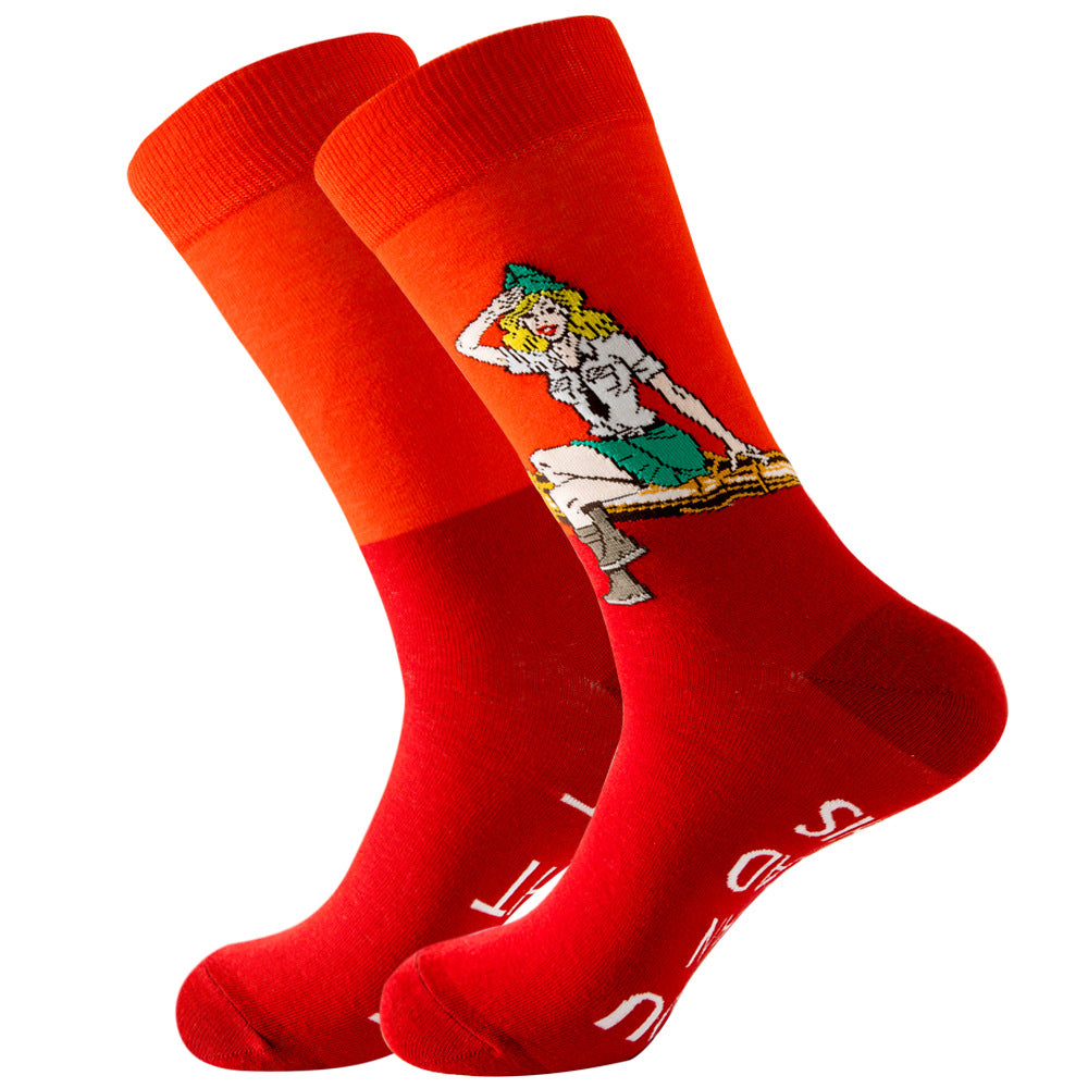 Juego de 1 par de calcetines con temática militar