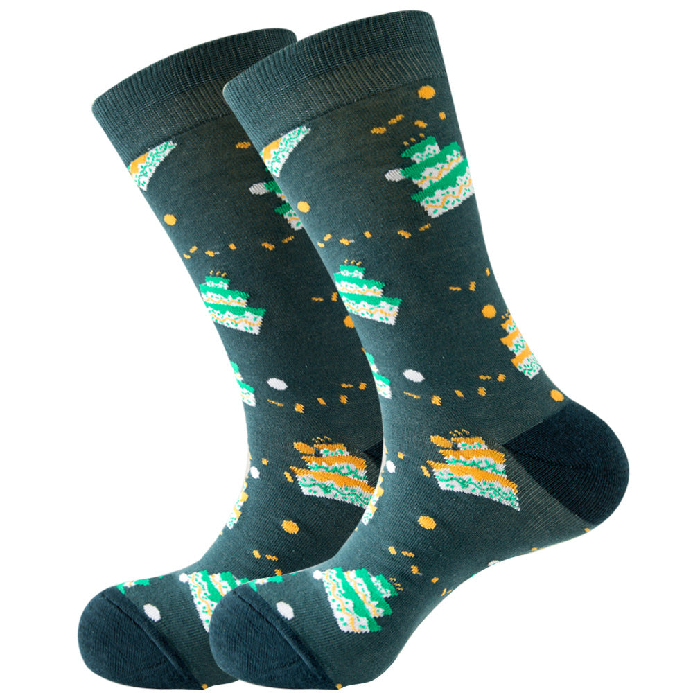 Juego de 1 par de calcetines de algodón de colores