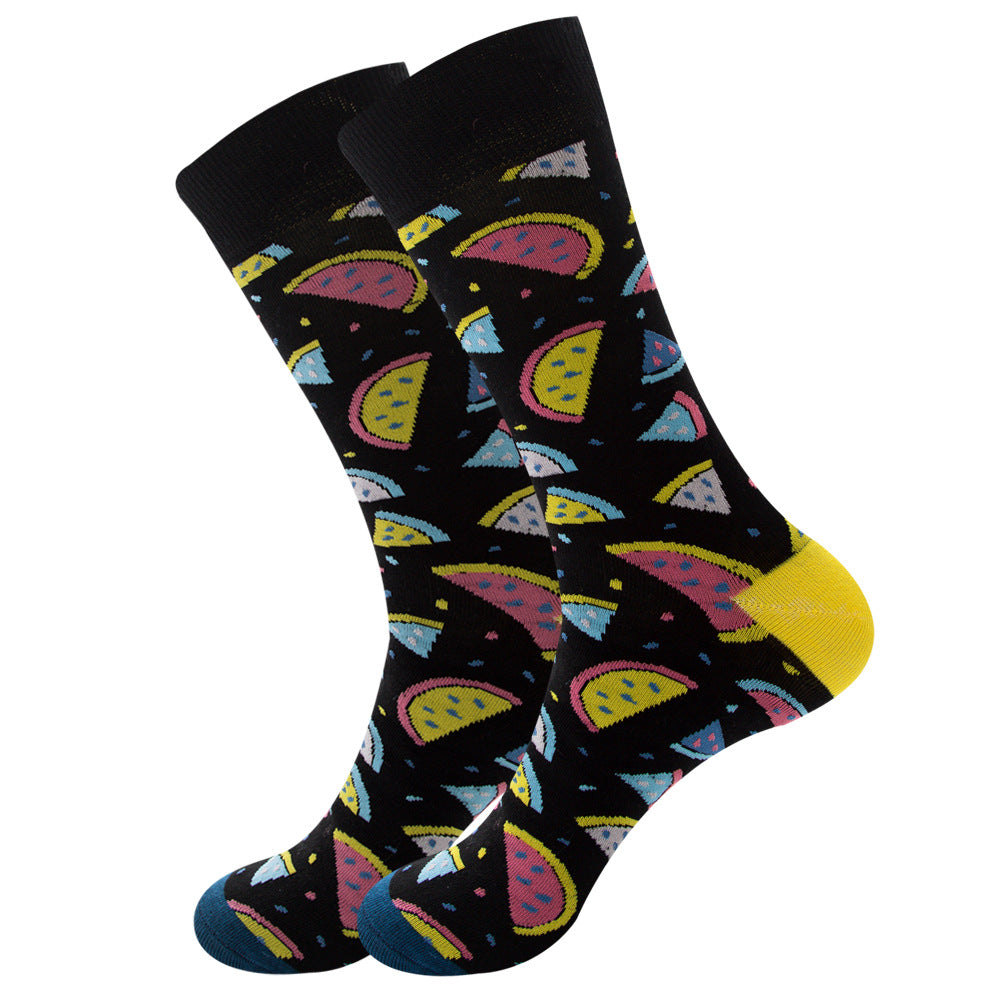 Fruits, Snacks & Space Socks 1 Pair Set