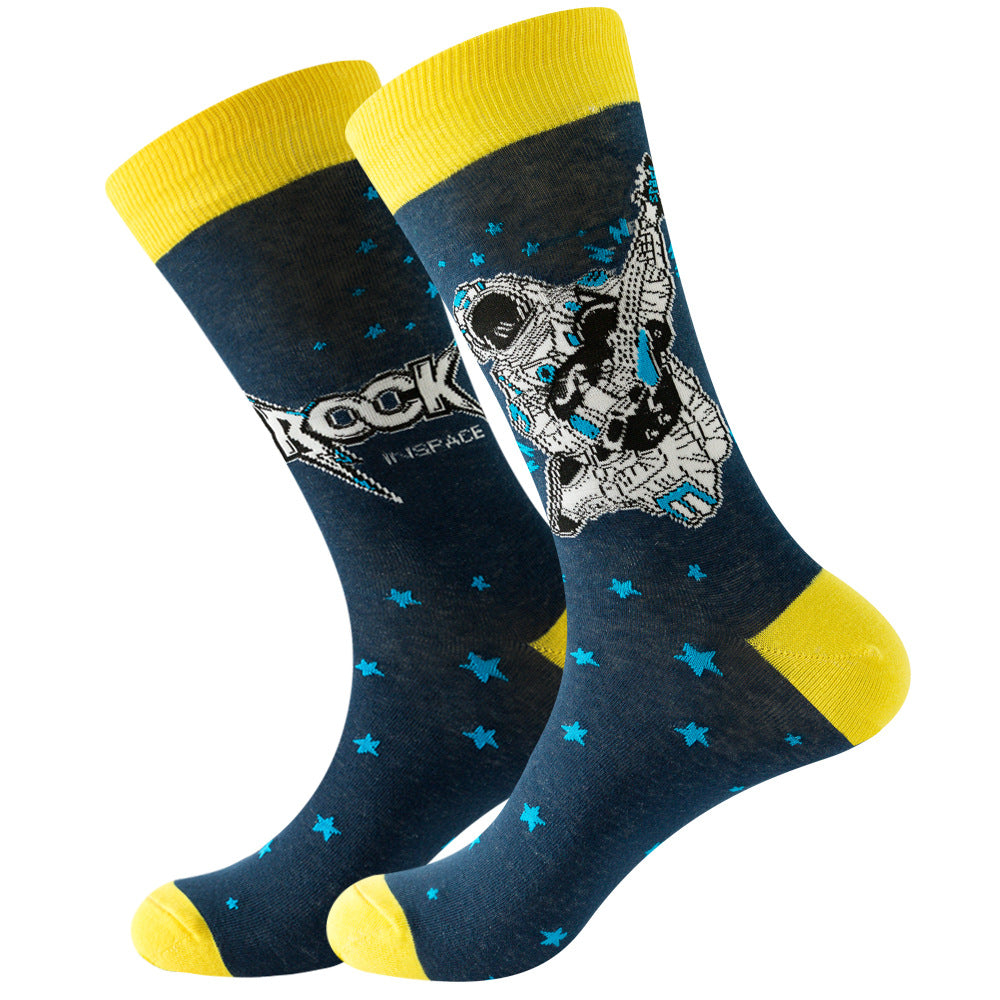 Astronaut Cotton Socks 1 Pair Set