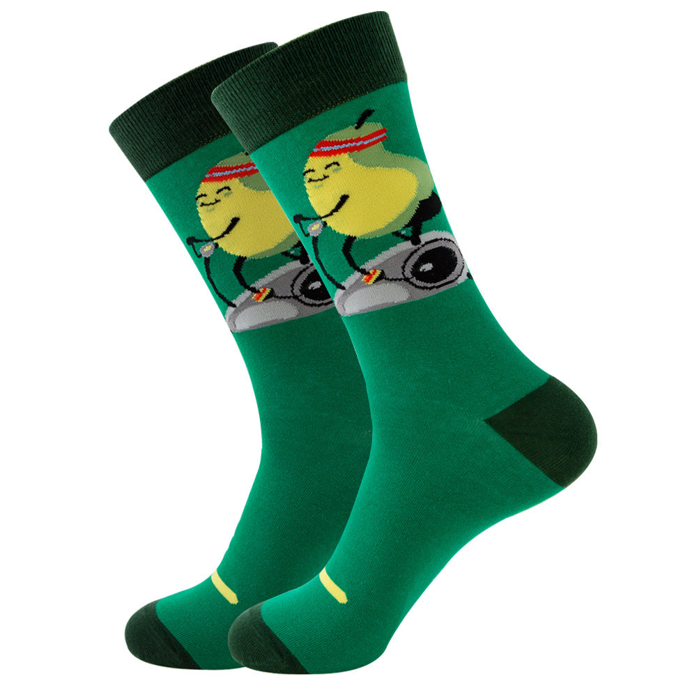 Fruits, Snacks & Space Socks 1 Pair Set