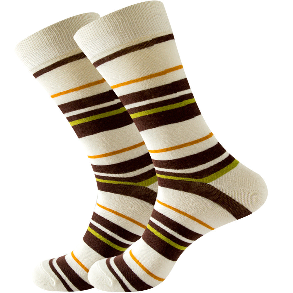 Juego de 1 par de calcetines de algodón Stripe Series