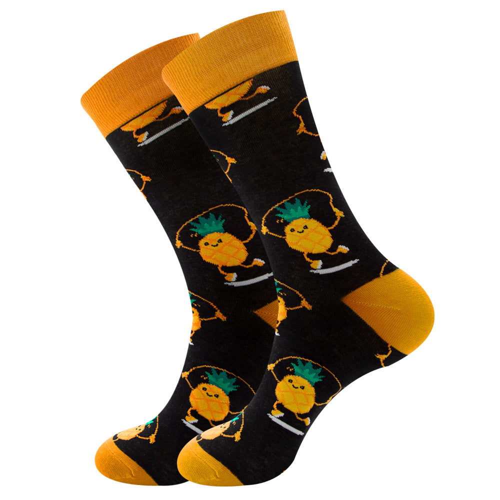 Fruits, Snacks & Space Socks 1 Pair Set