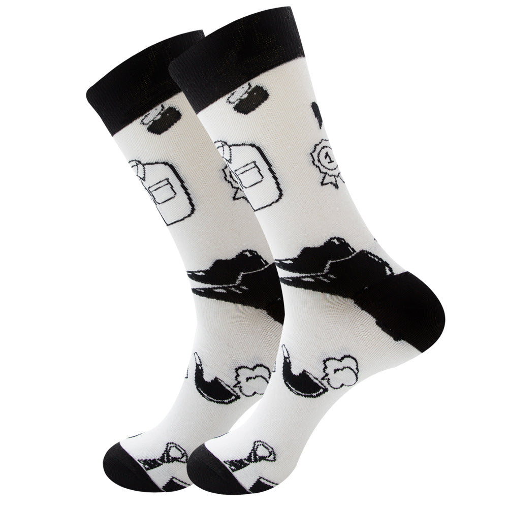 Fruits, Snacks & Space Socks 1 Pair Set