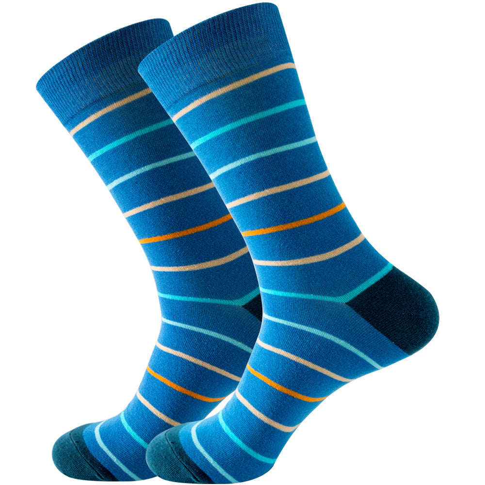 Juego de 1 par de calcetines de algodón Stripe Series