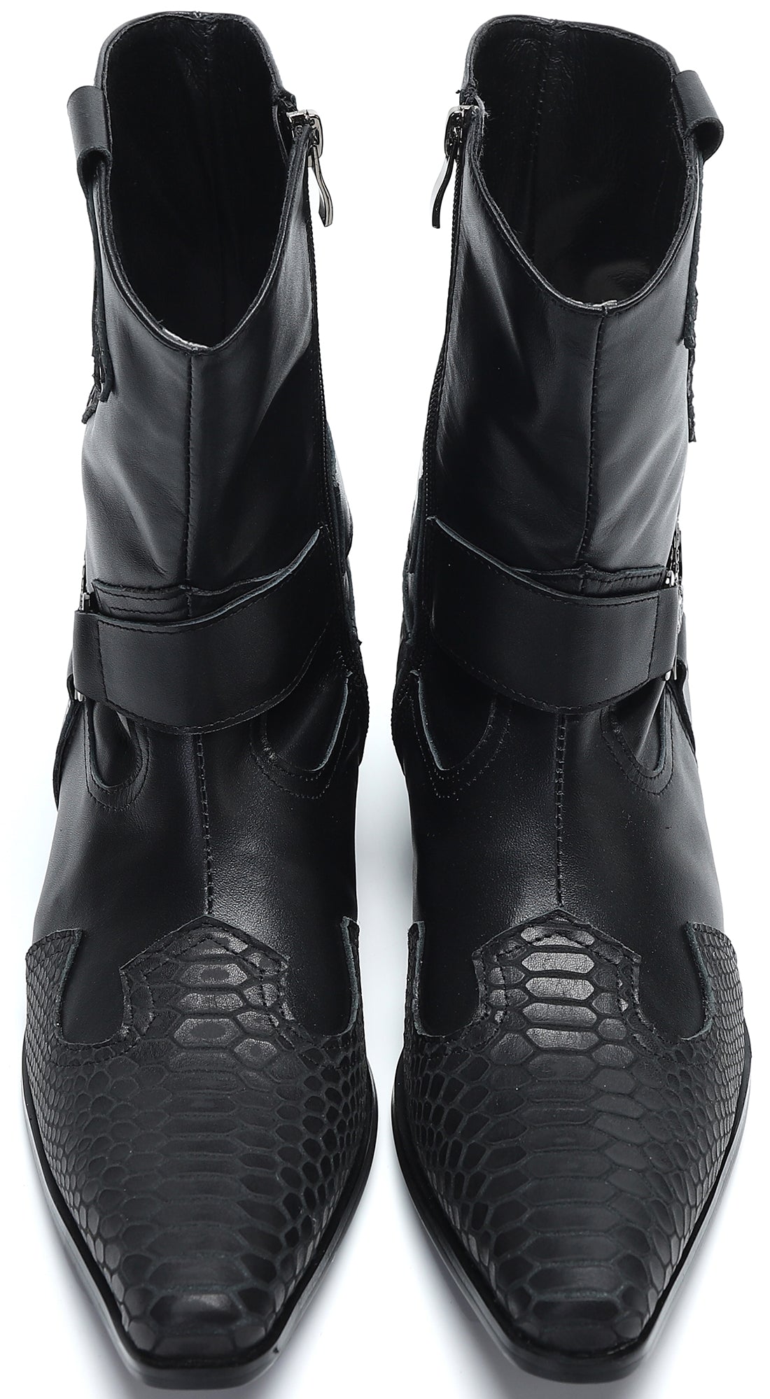 Men's Buckle High Top Western Boots
