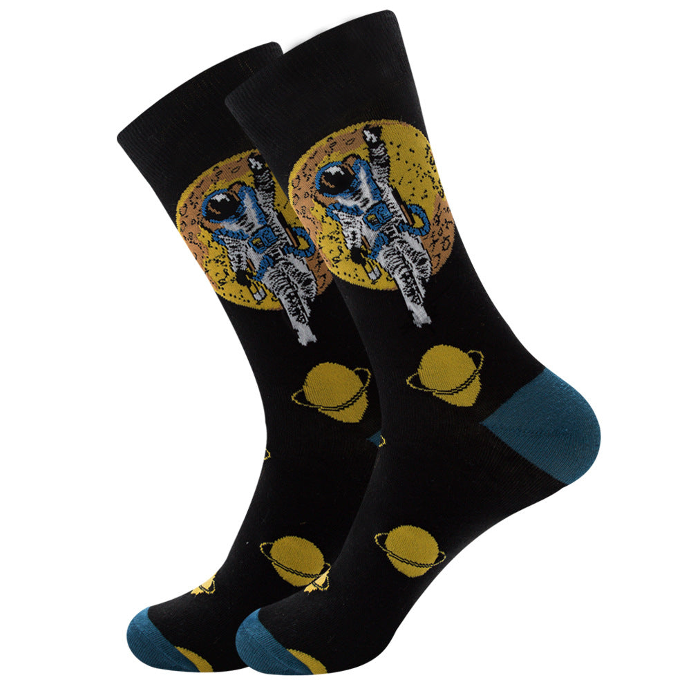Astronaut Cotton Socks 1 Pair Set