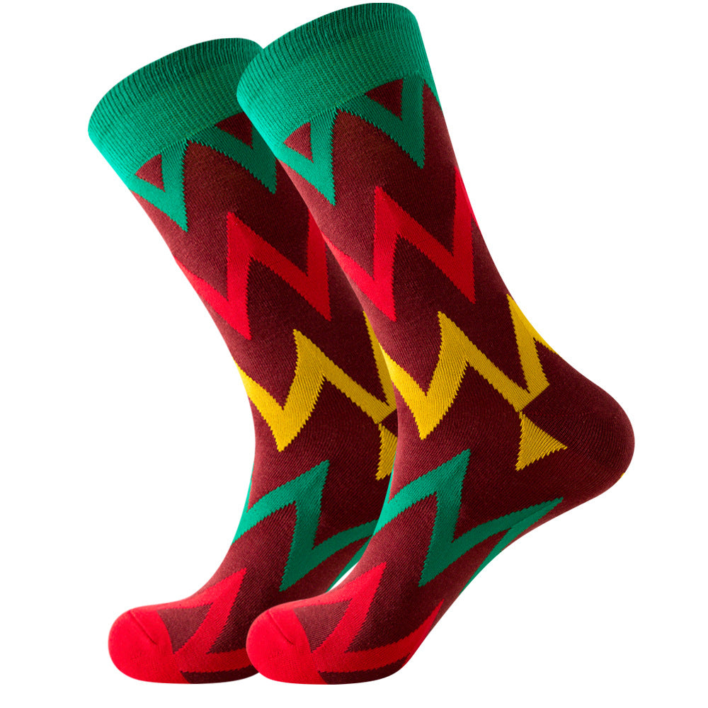 Vibrant Cotton Socks 1 Pairs Set