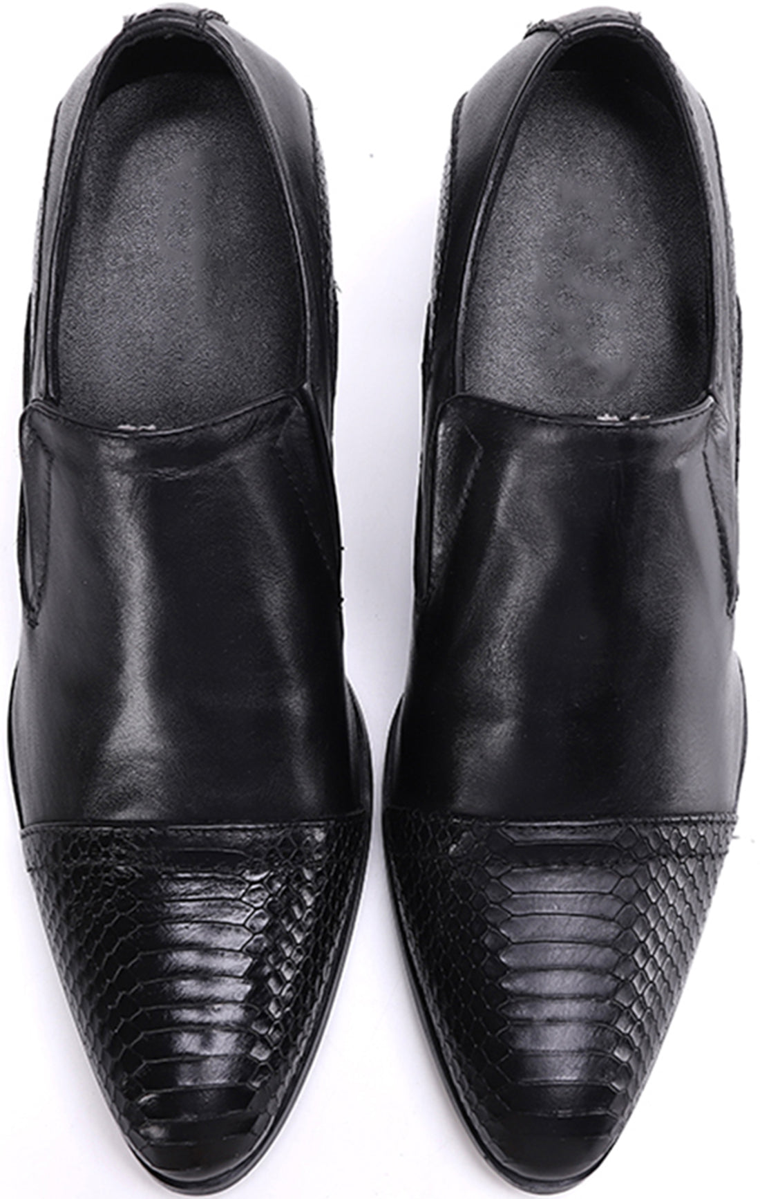 Zapatos de salón de ópera de piel con tacón cubano para hombre