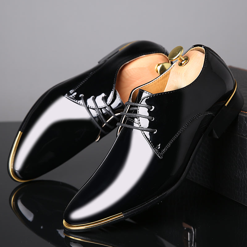 Men's Classic Shiny Plain Derby