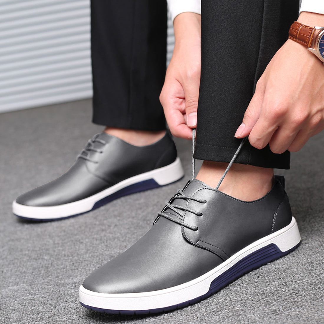 Men's Casual Derby Sneakers Shoes